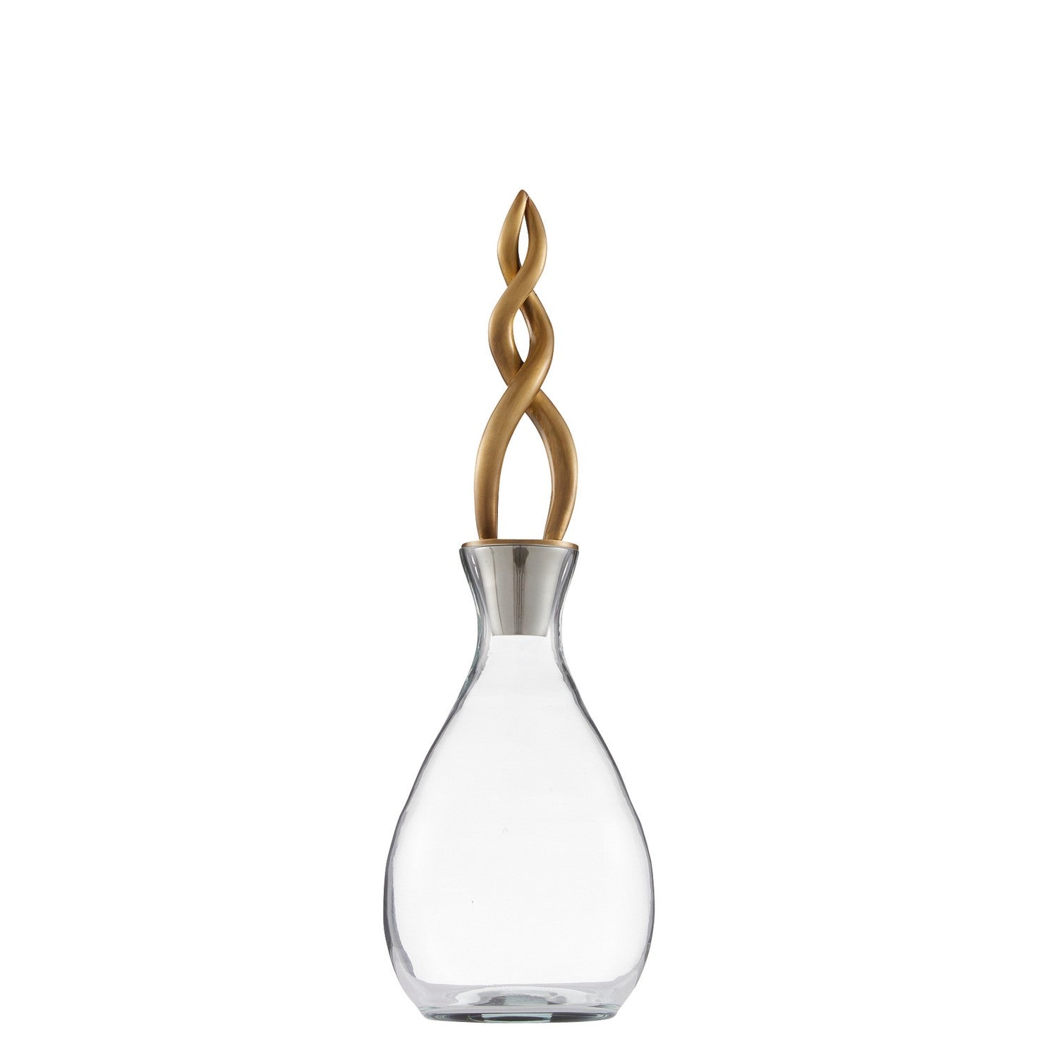 Decanters, Set of 2 from the Elixir collection in Smoke/Vintage Brass finish