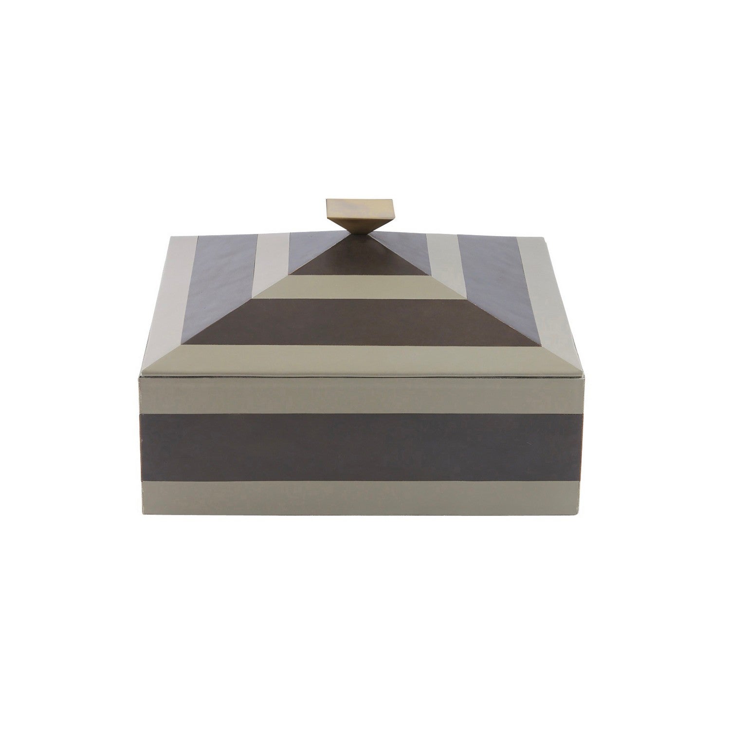 Box from the Cheshire collection in Dove/Graphite/Bronze/Dove finish