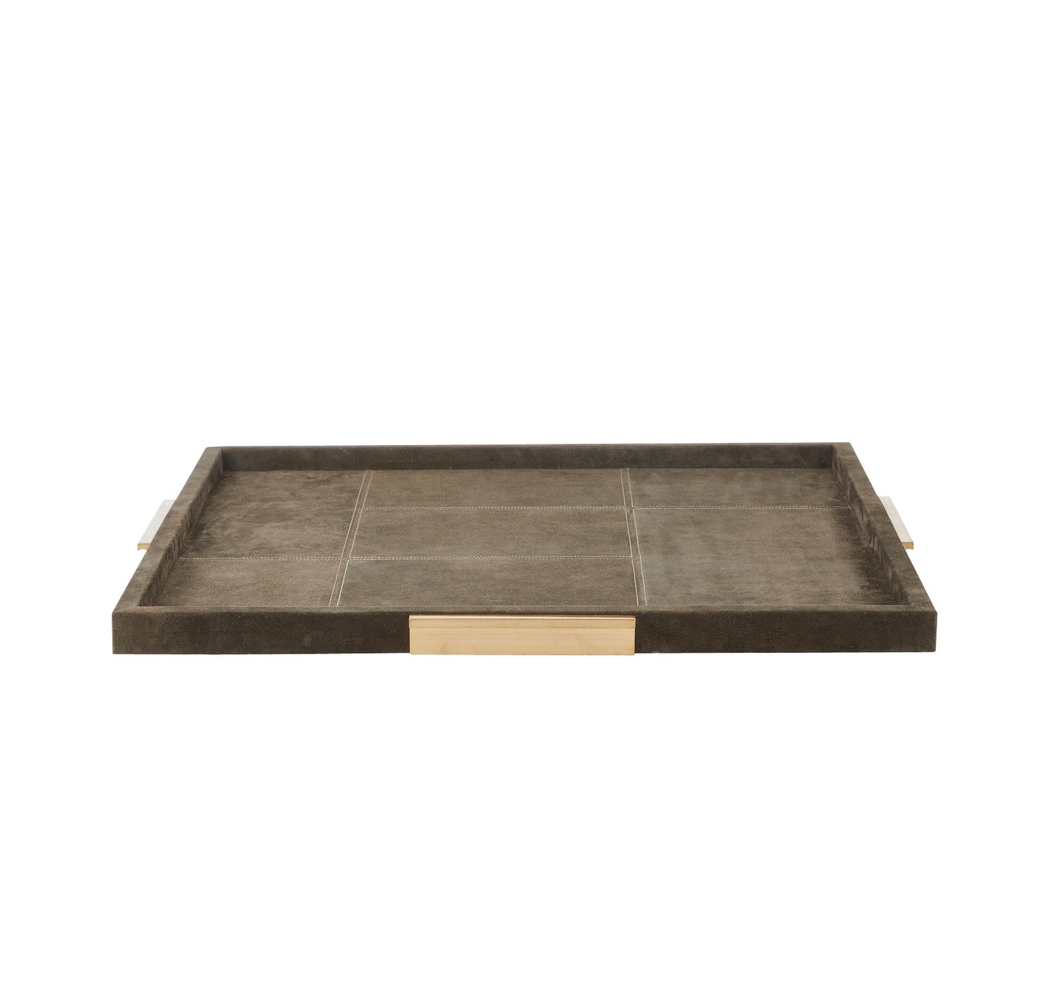 Tray from the Dillard collection in Moss Gray/Antique Brass finish