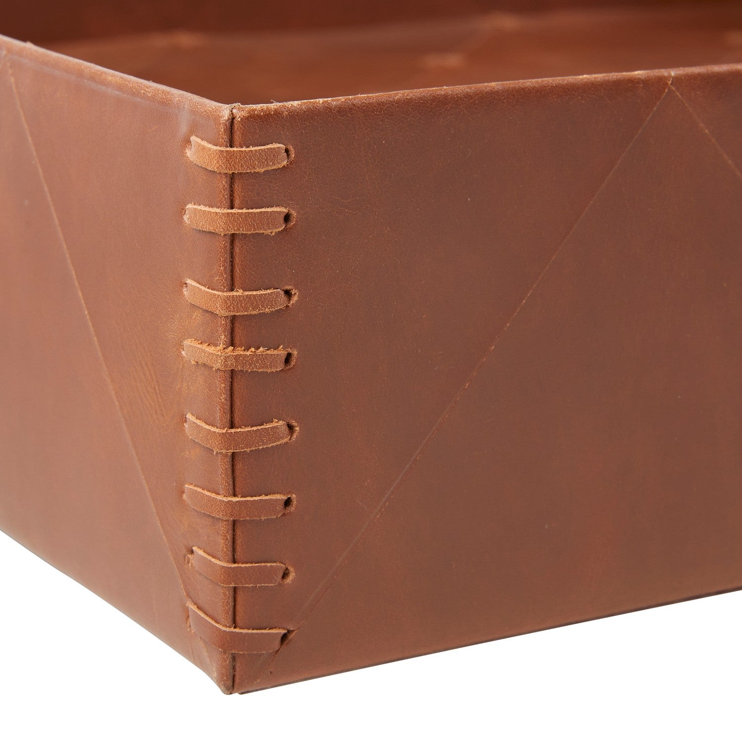 Tray from the Channing collection in Cognac finish