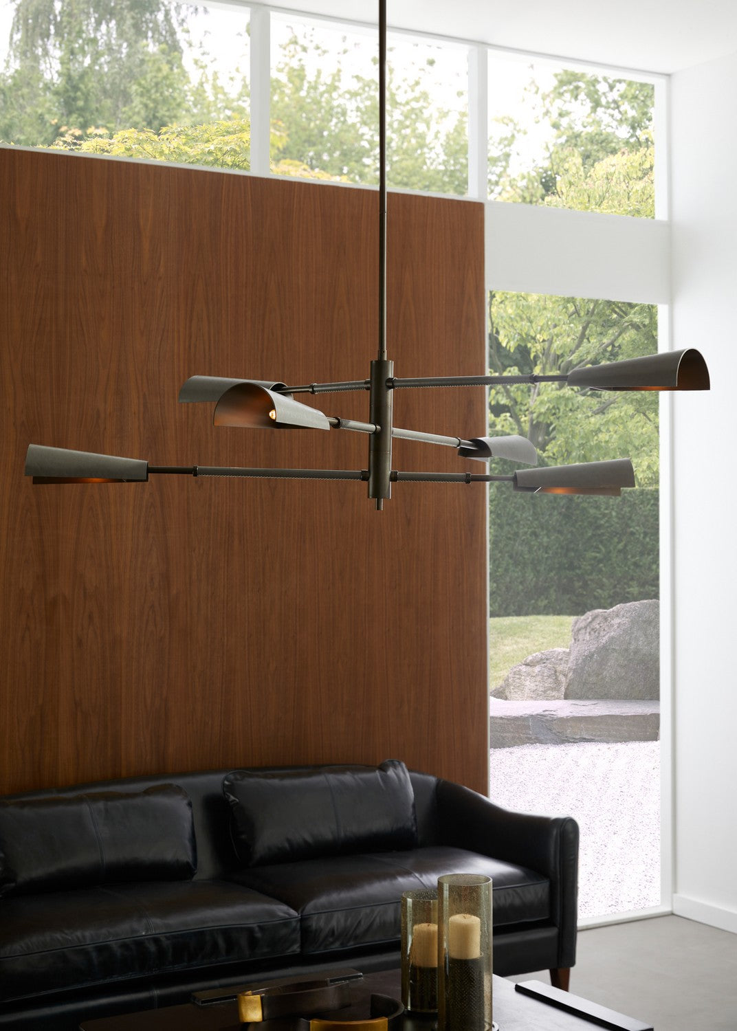 LED Chandelier from the Estevan collection in English Bronze/Graphite finish