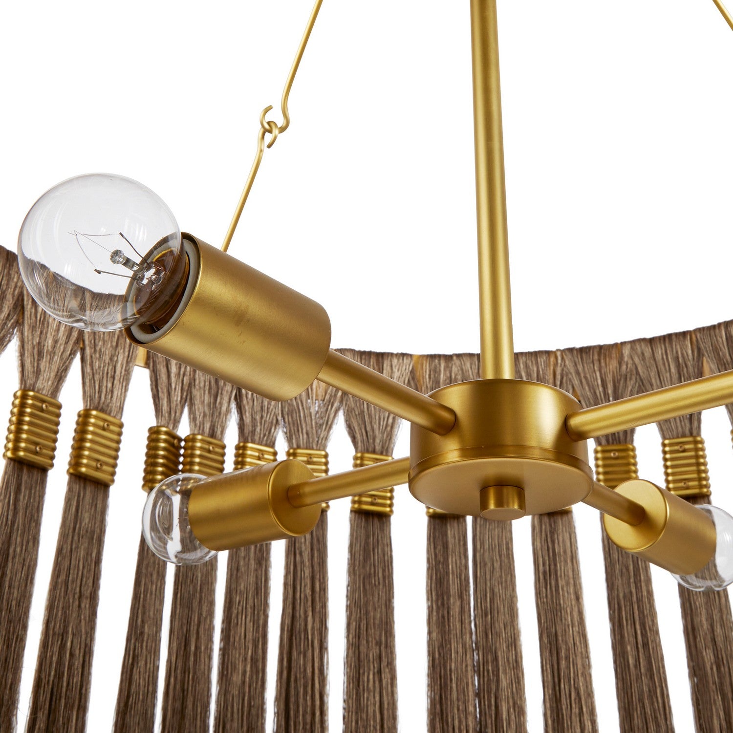 Four Light Chandelier from the Dutchess collection in Gold and Gray/Antique Brass finish