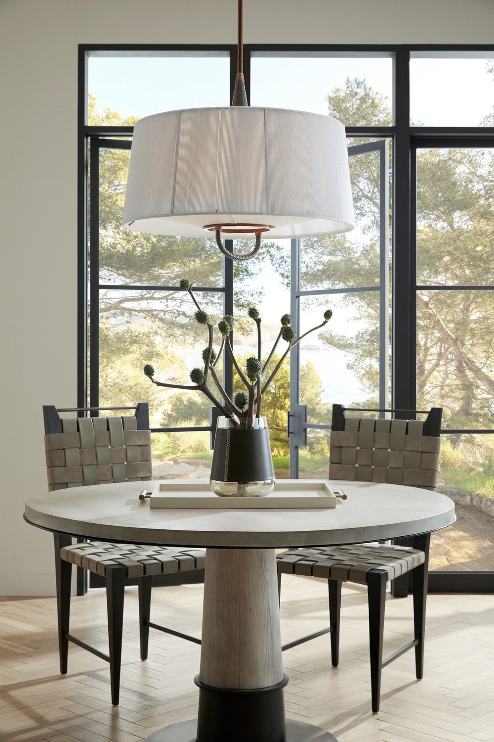 Six Light Pendant from the Middlebury collection in Graphite/Graphite/Heritage Brass finish