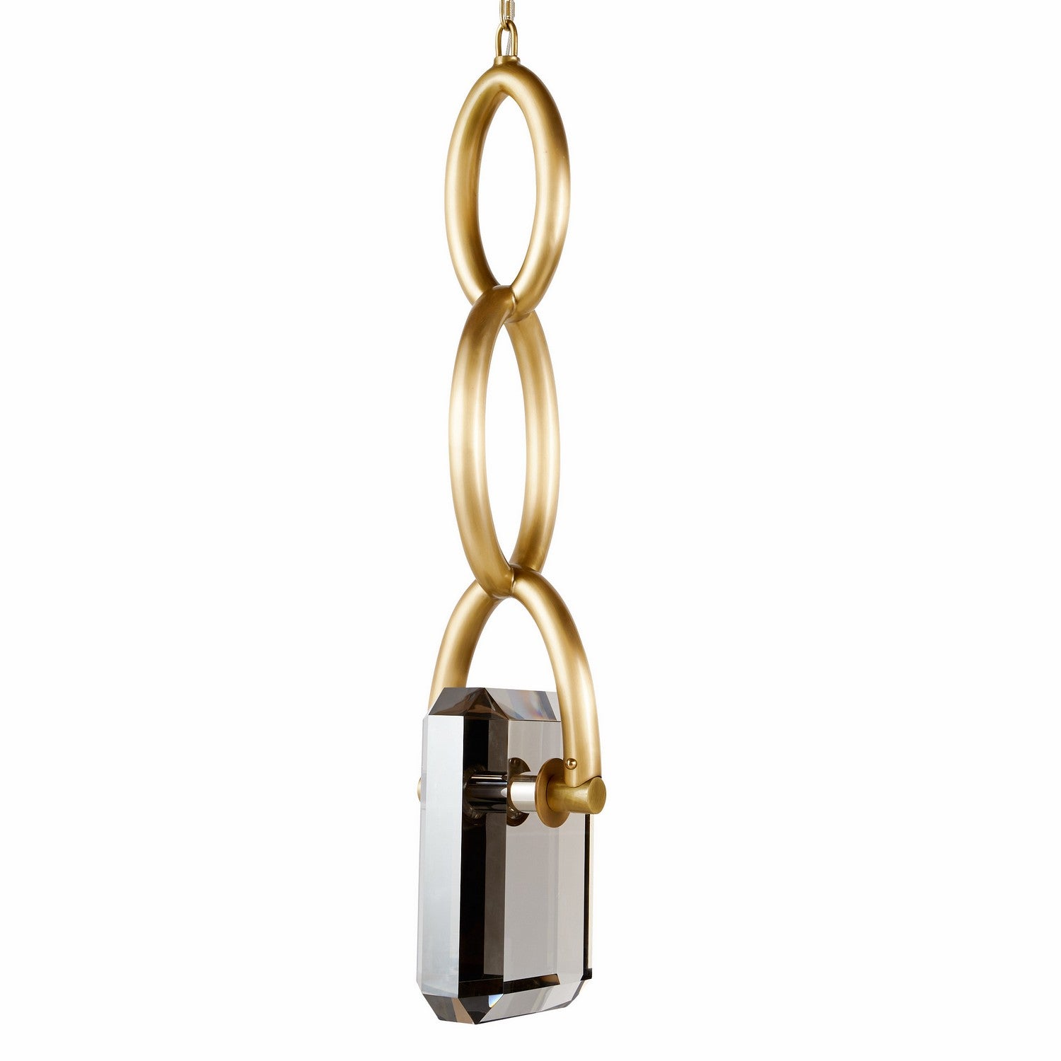 LED Pendant from the Estate collection in Smoke/Antique Brass finish