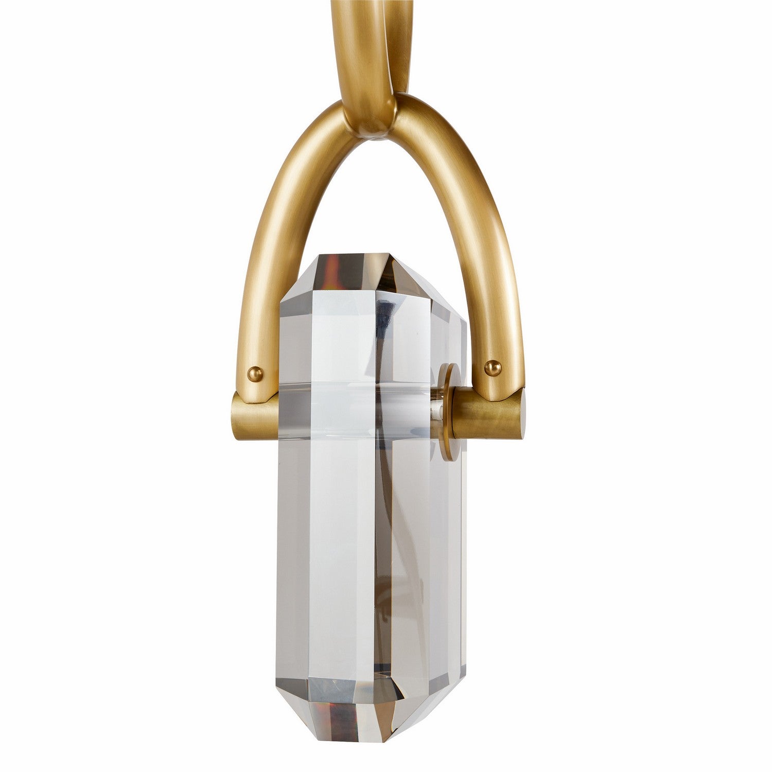 LED Pendant from the Estate collection in Smoke/Antique Brass finish