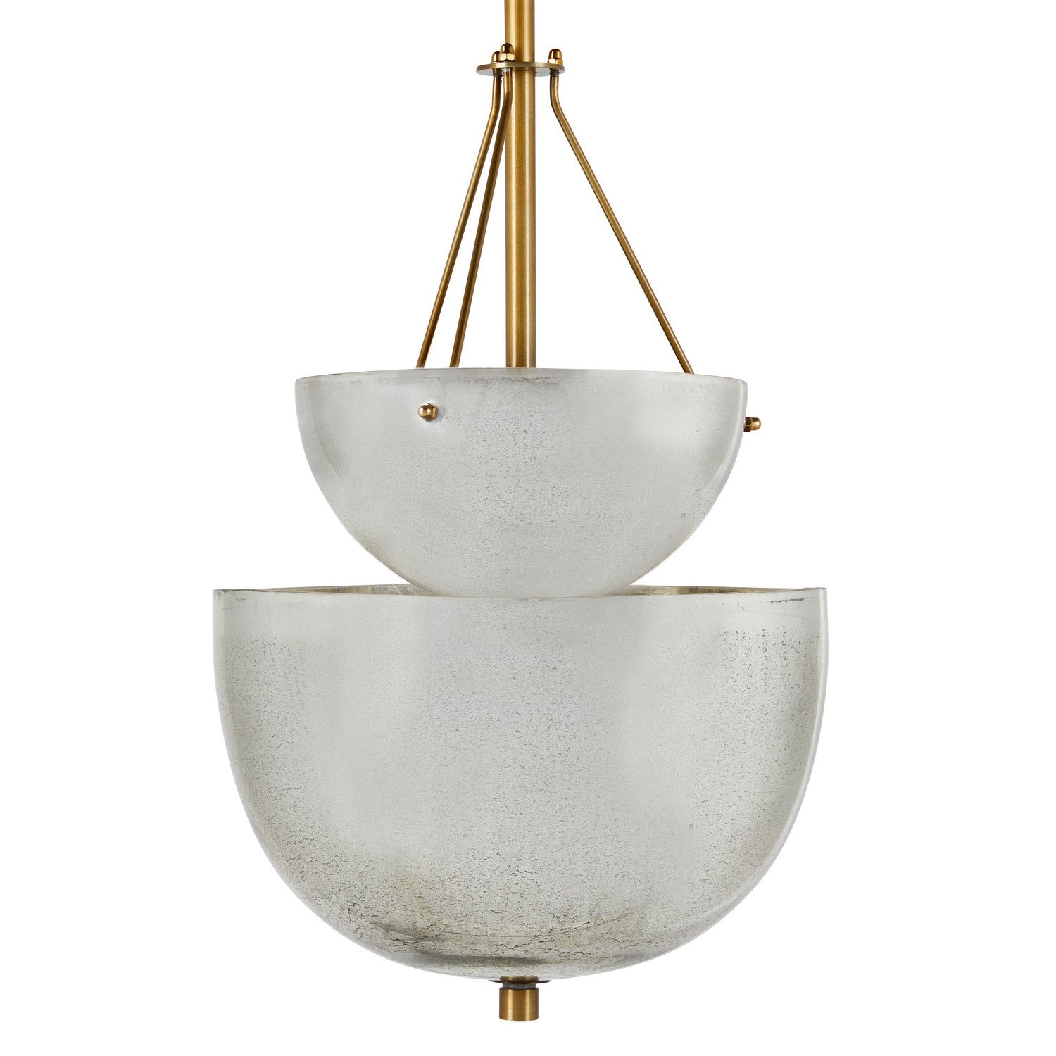 Four Light Chandelier from the Colleen collection in Antique Mercury/Antique Brass finish