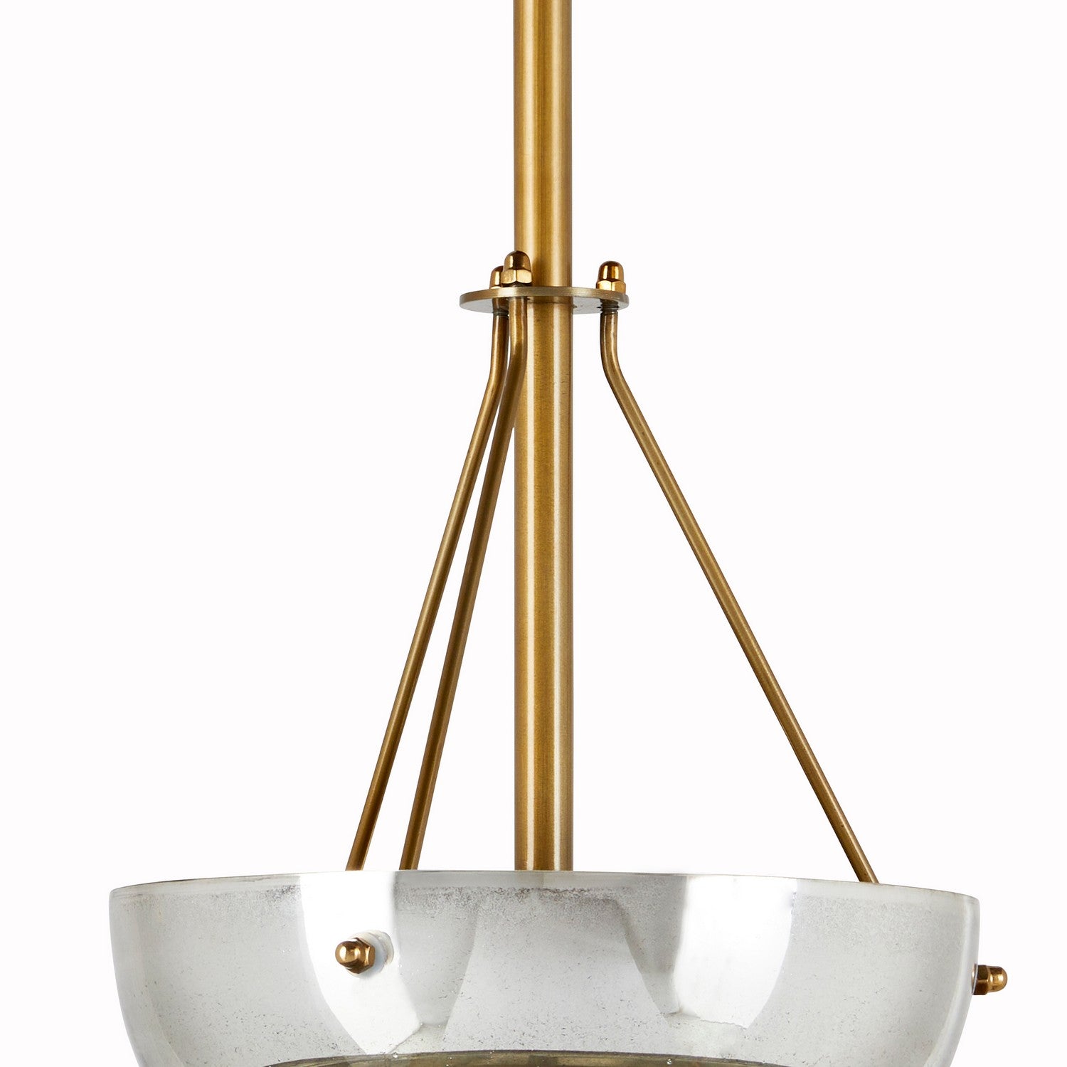 Four Light Chandelier from the Colleen collection in Antique Mercury/Antique Brass finish