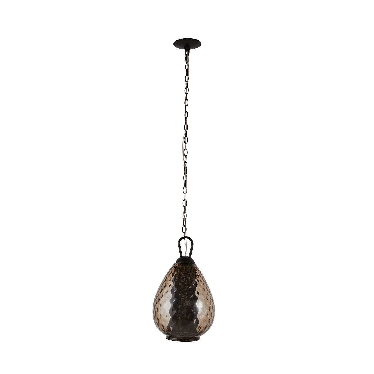 One Light Pendant from the Eureka collection in Smoke/Bronze finish