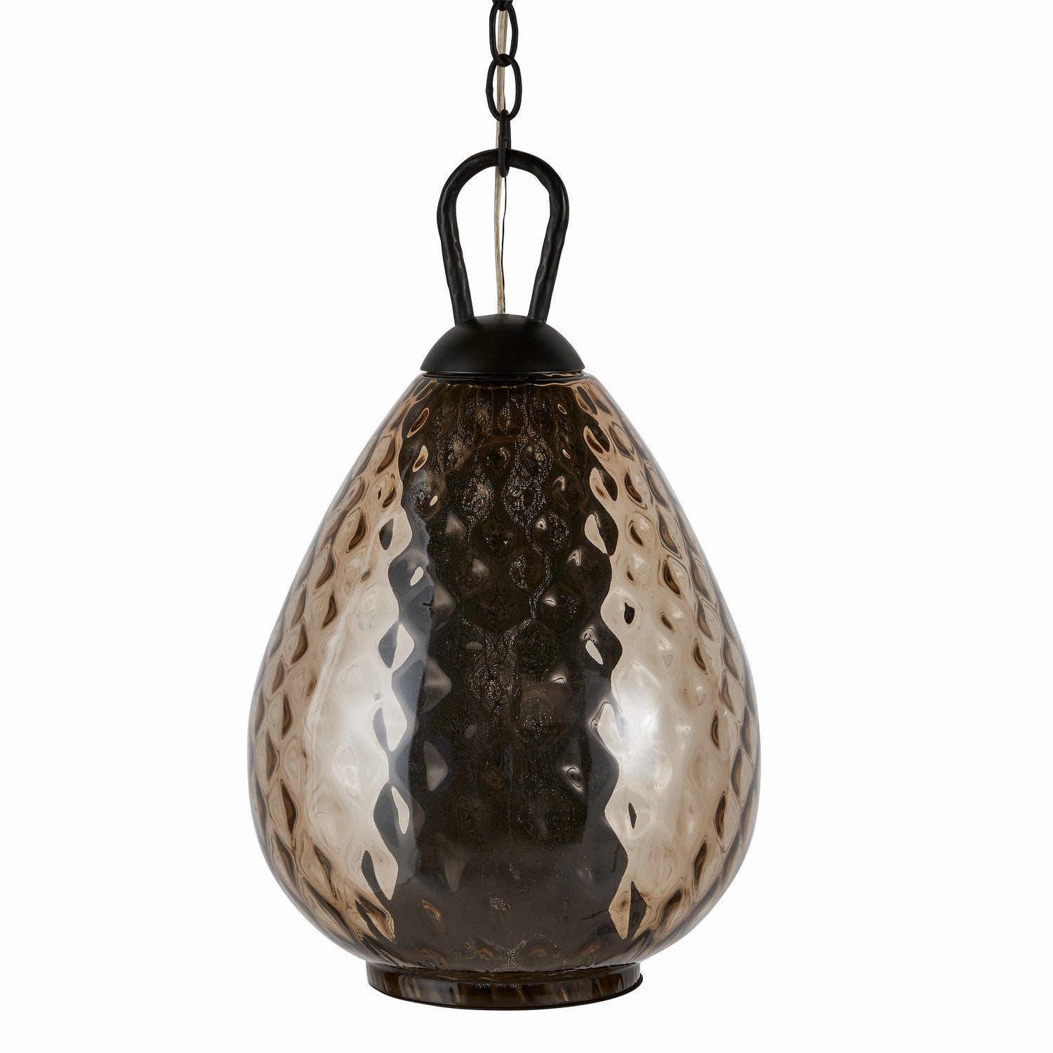 One Light Pendant from the Eureka collection in Smoke/Bronze finish