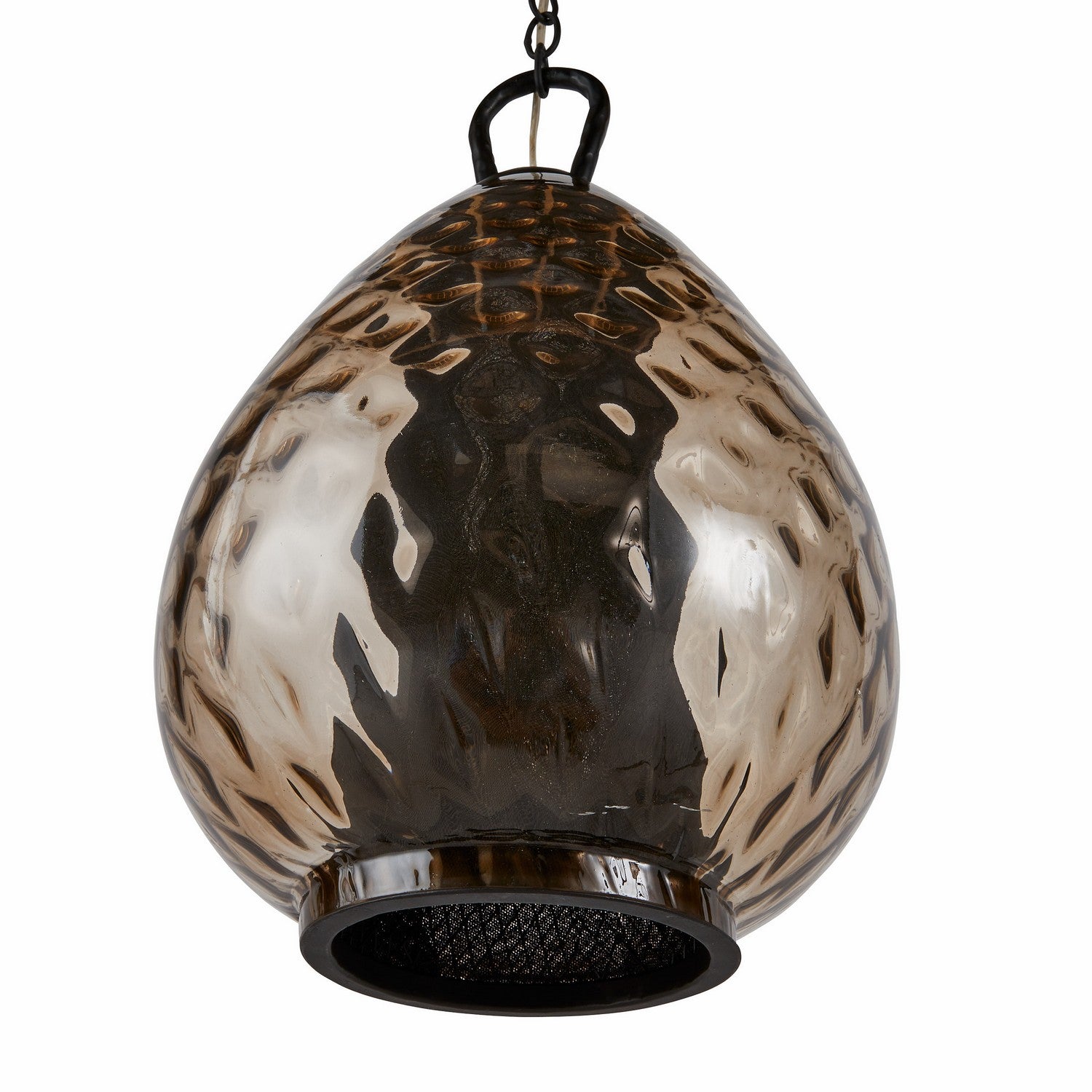 One Light Pendant from the Eureka collection in Smoke/Bronze finish