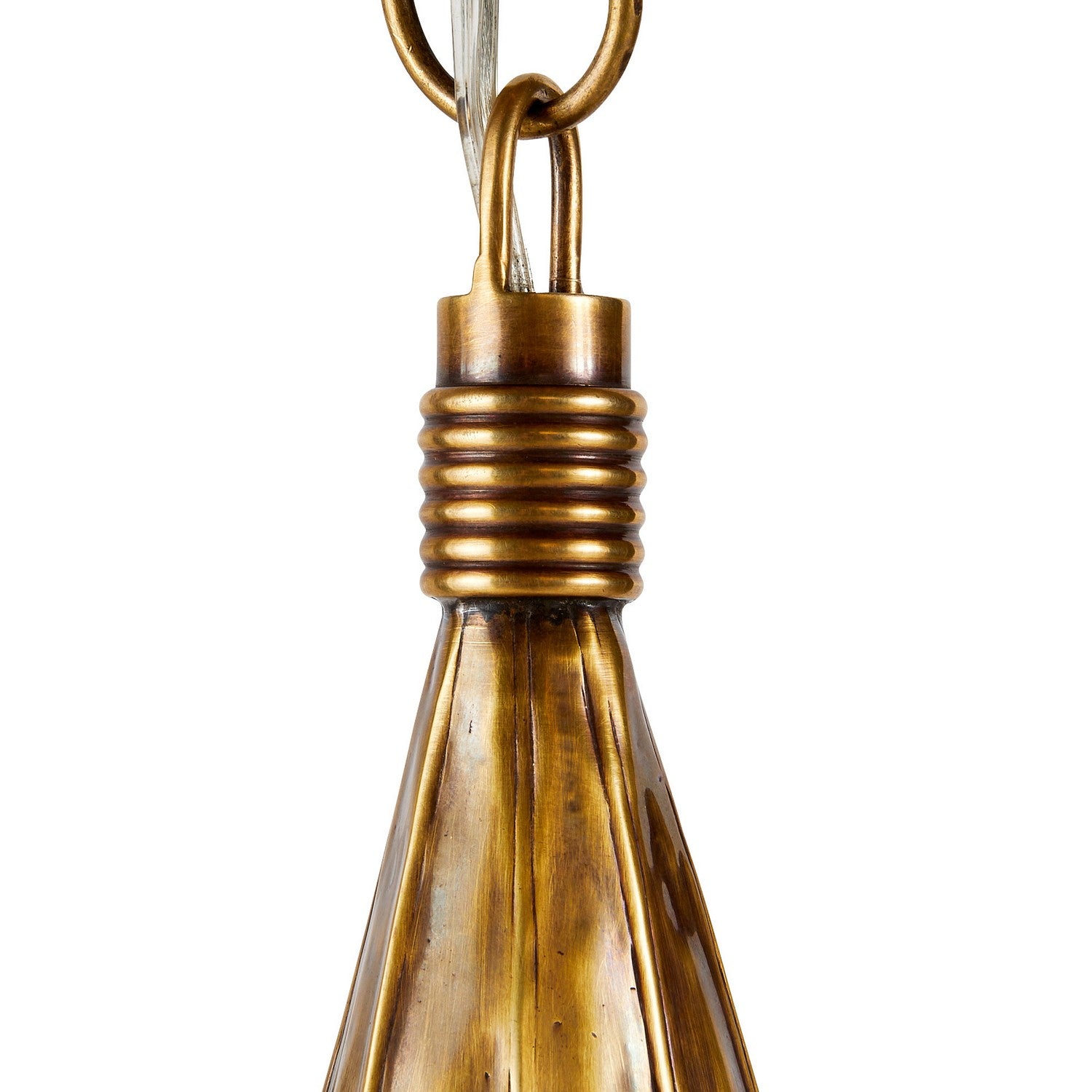 One Light Pendant from the Clayton collection in Vintage Brass finish