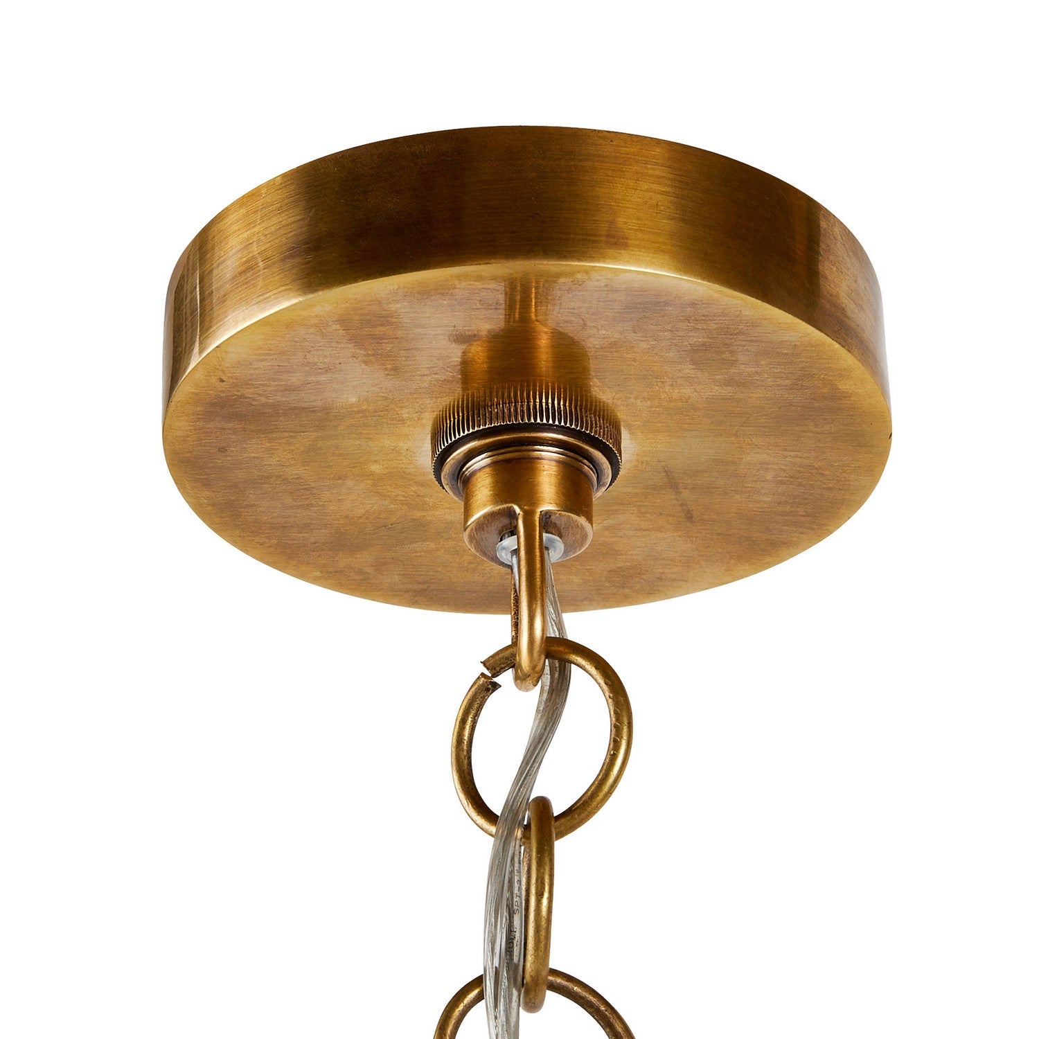 One Light Pendant from the Clayton collection in Vintage Brass finish