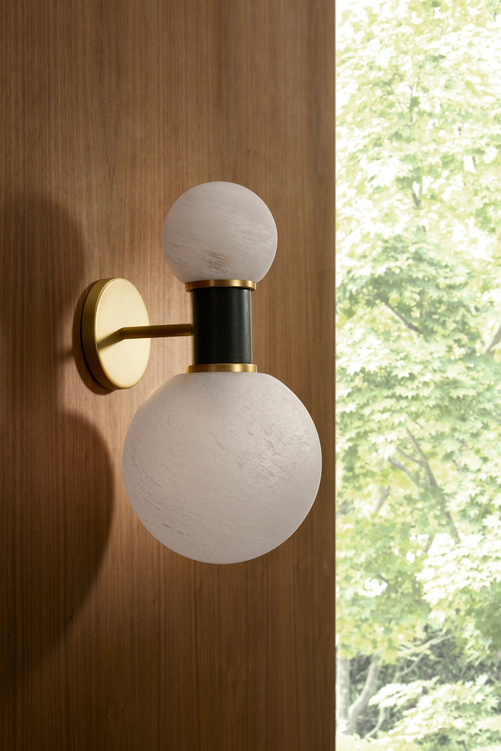 Two Light Wall Sconce from the Cheyanne collection in Opal Swirl/Gray Wash finish