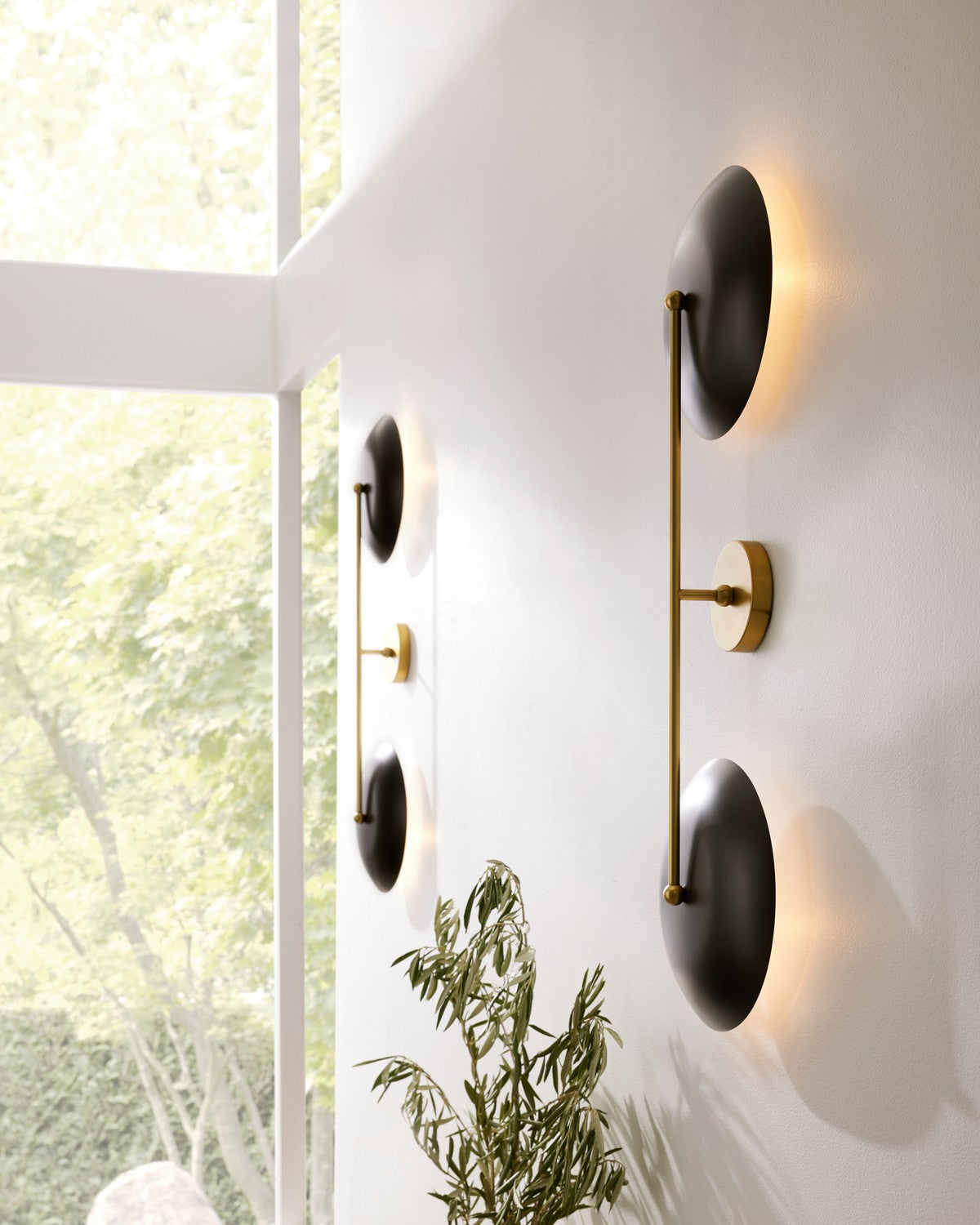 Two Light Wall Sconce from the Griffith collection in Antique Brass/Bronze finish