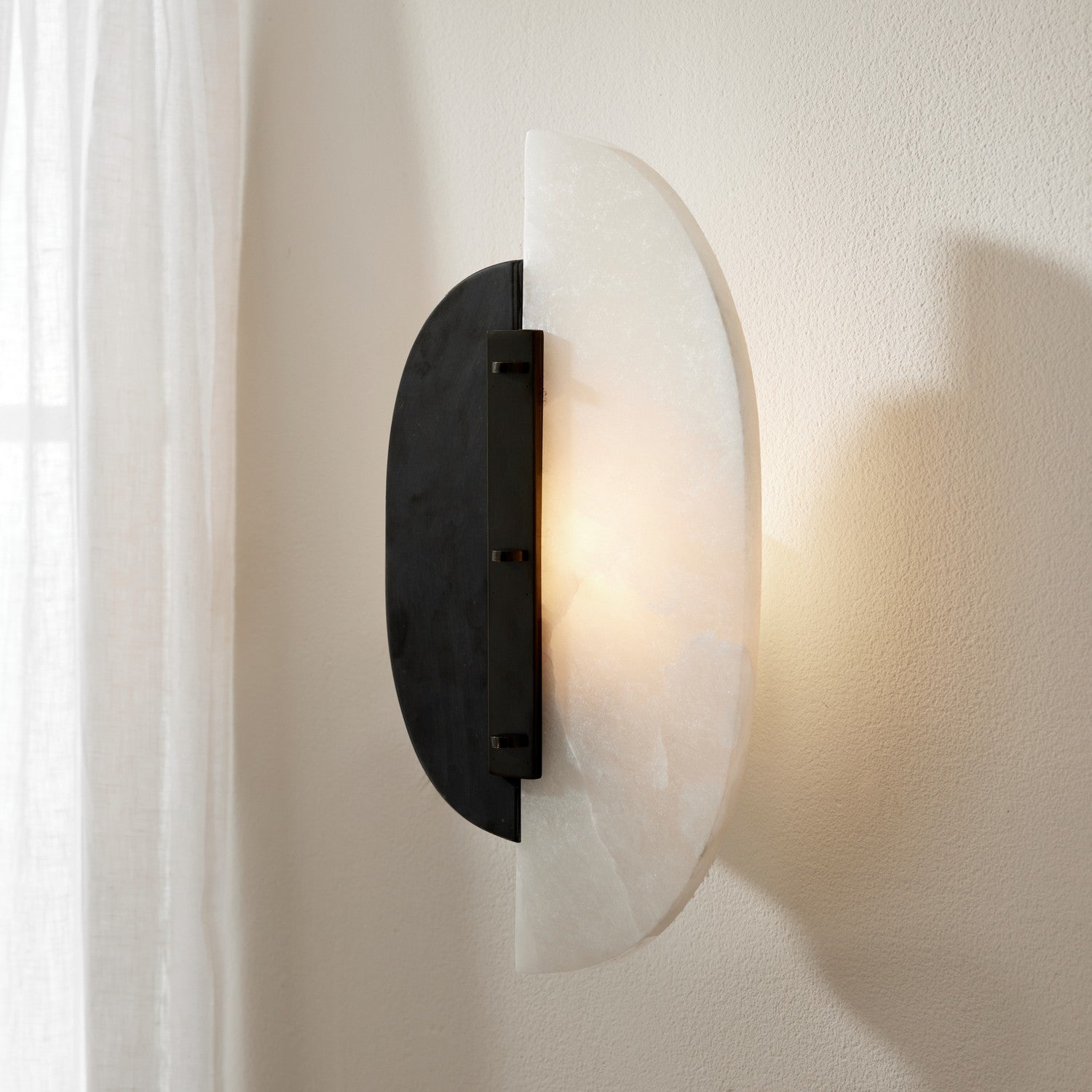 Two Light Wall Sconce from the Kianna collection in White/Black/English Bronze finish