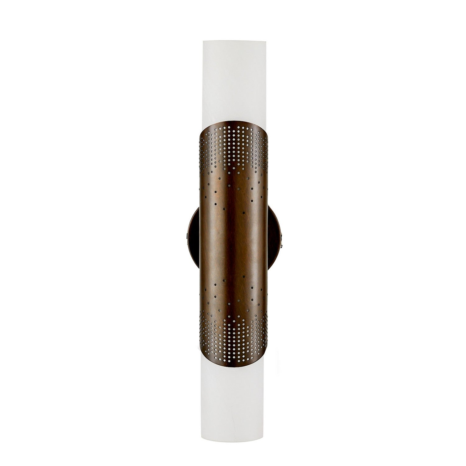 Two Light Wall Sconce from the Exelsior collection in Matte Swirl/English Bronze finish