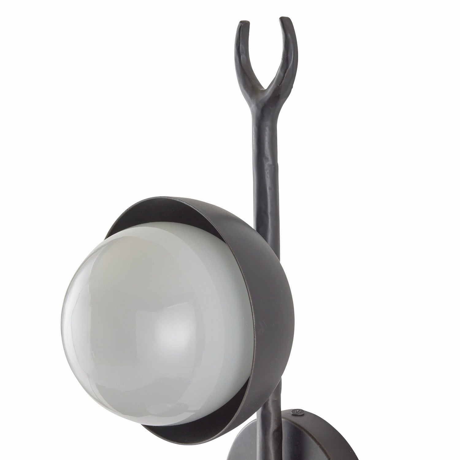 Two Light Wall Sconce from the Churchill collection in Blackened Iron/Frosted finish