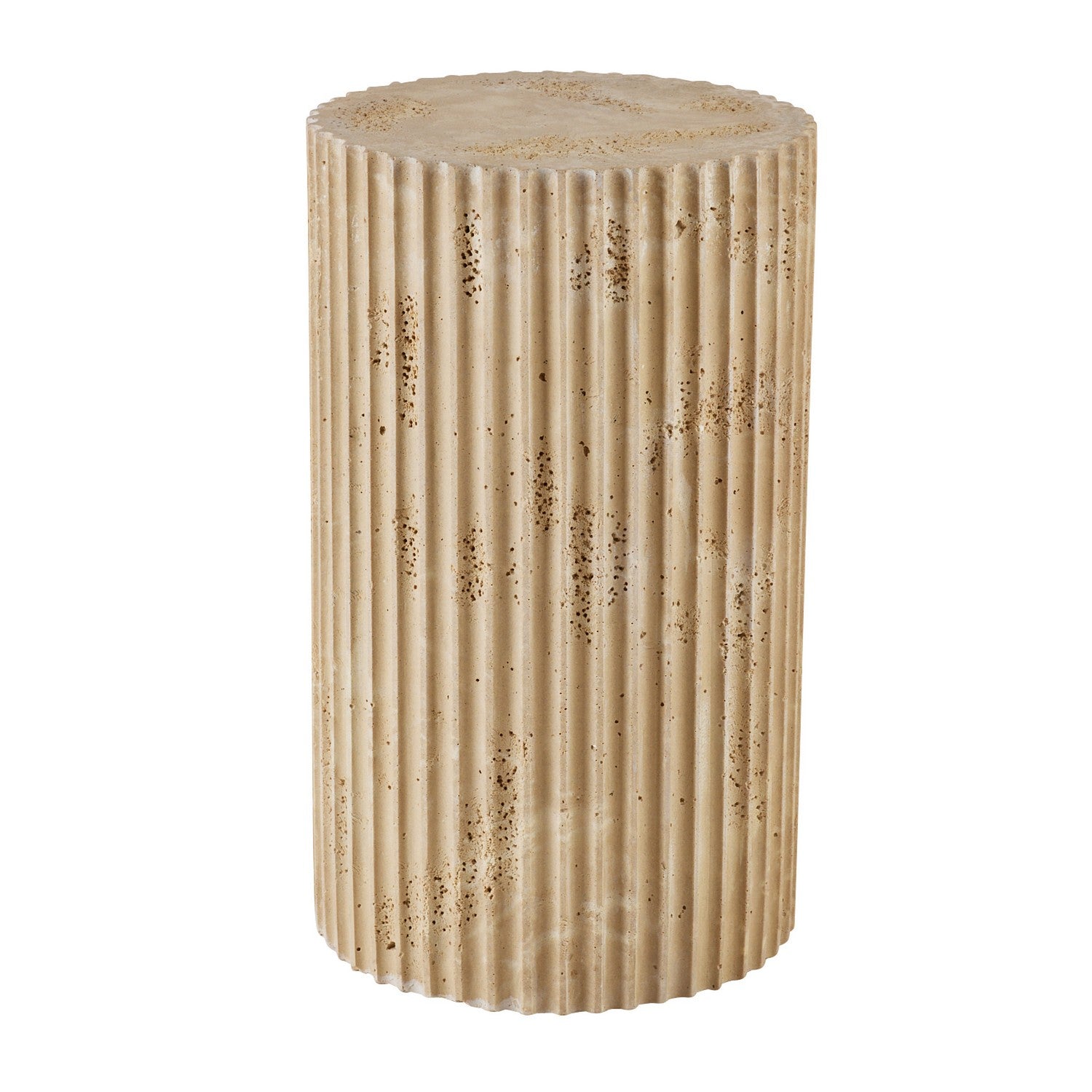 Accent Table from the Carmello collection in Chai Travertine finish