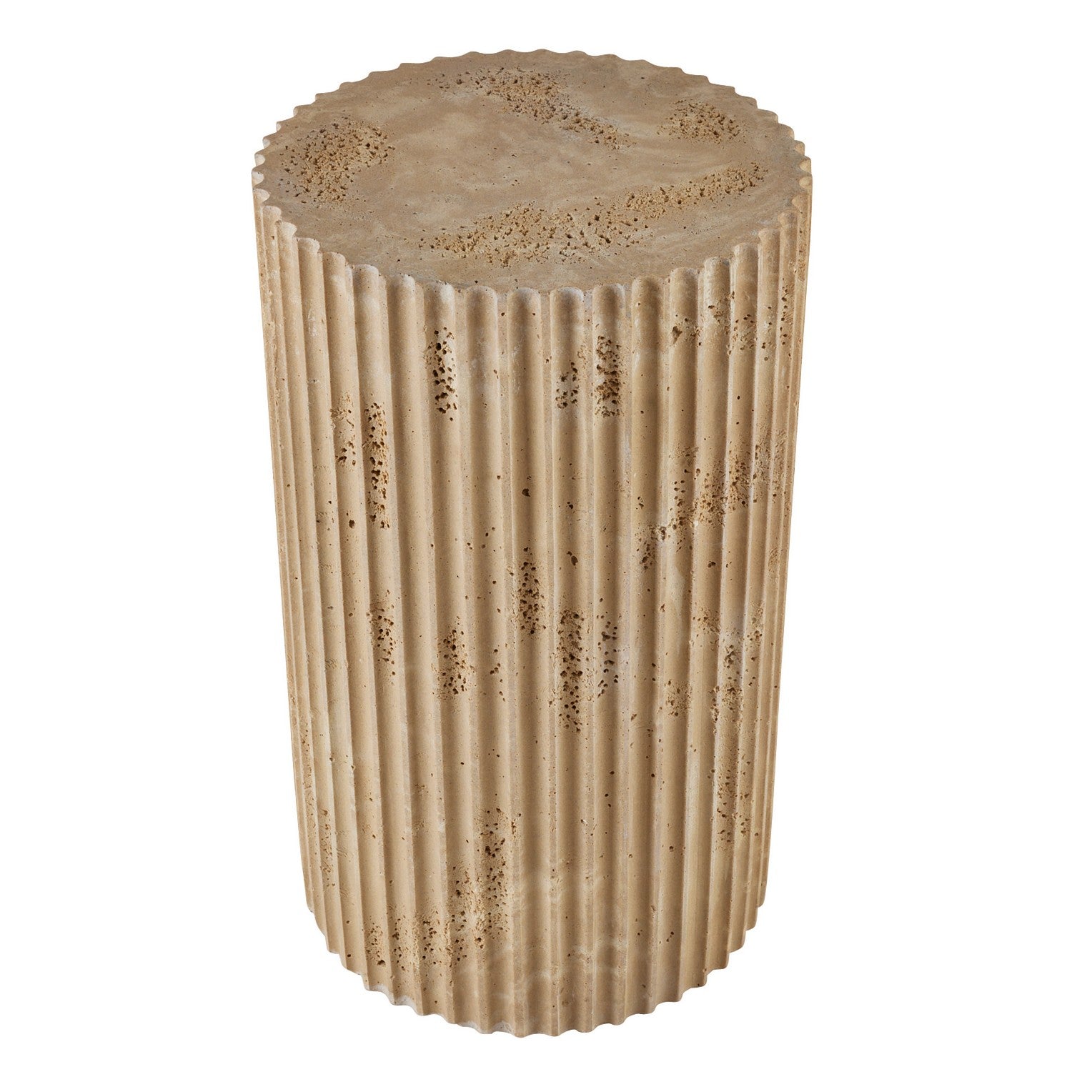 Accent Table from the Carmello collection in Chai Travertine finish