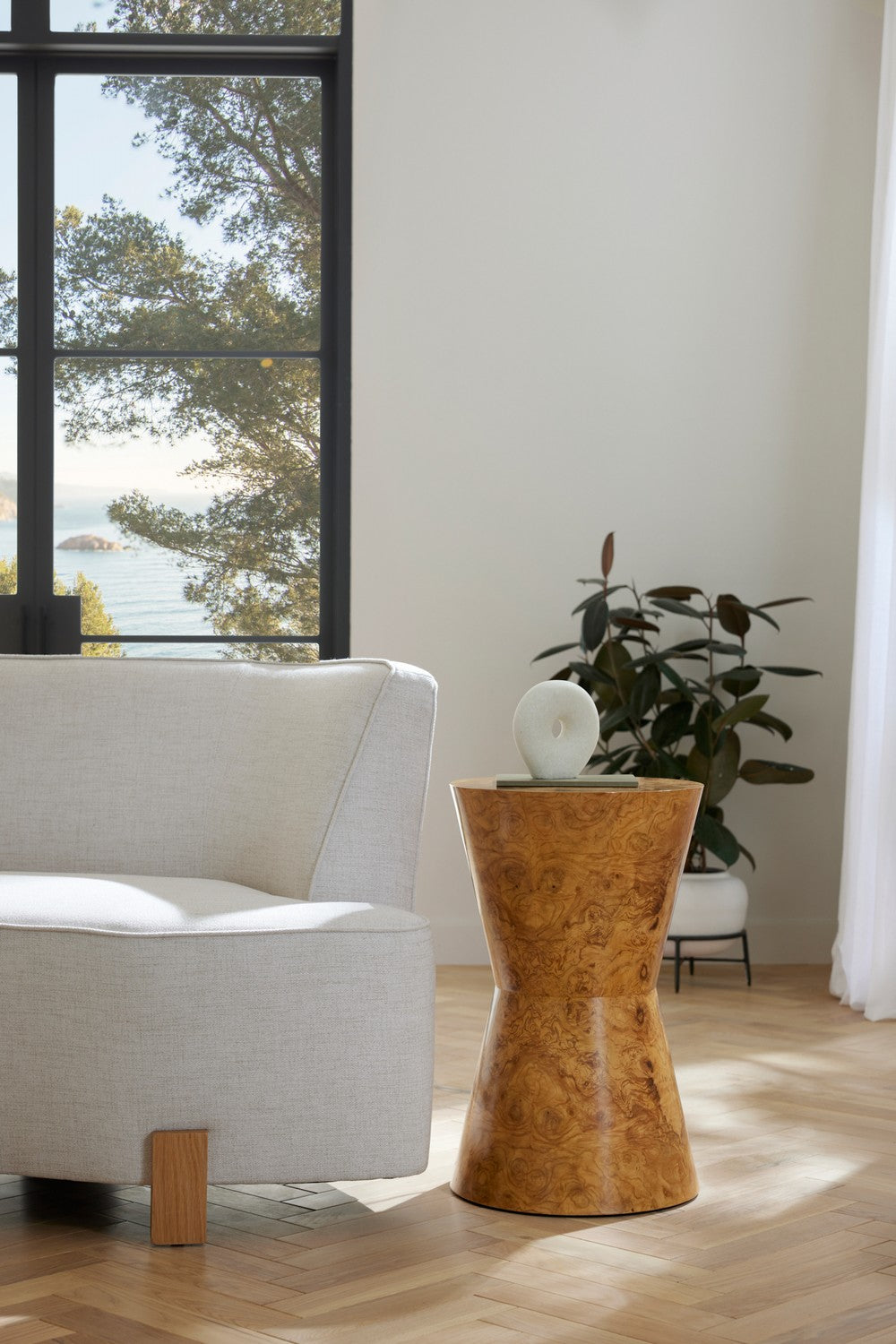 Accent Table from the Costello collection in Blonde Burl finish