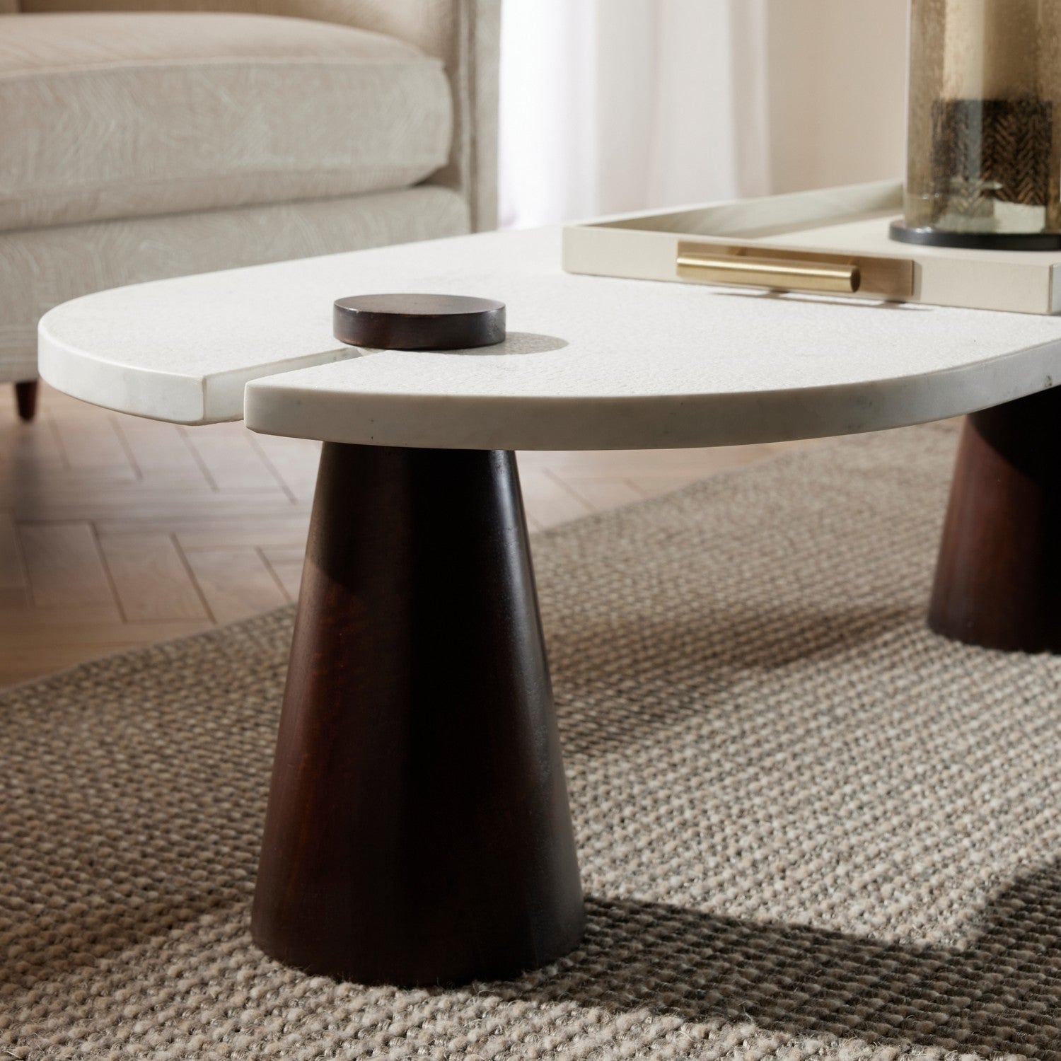 Coffee Table from the Delaney collection in White/Umber finish