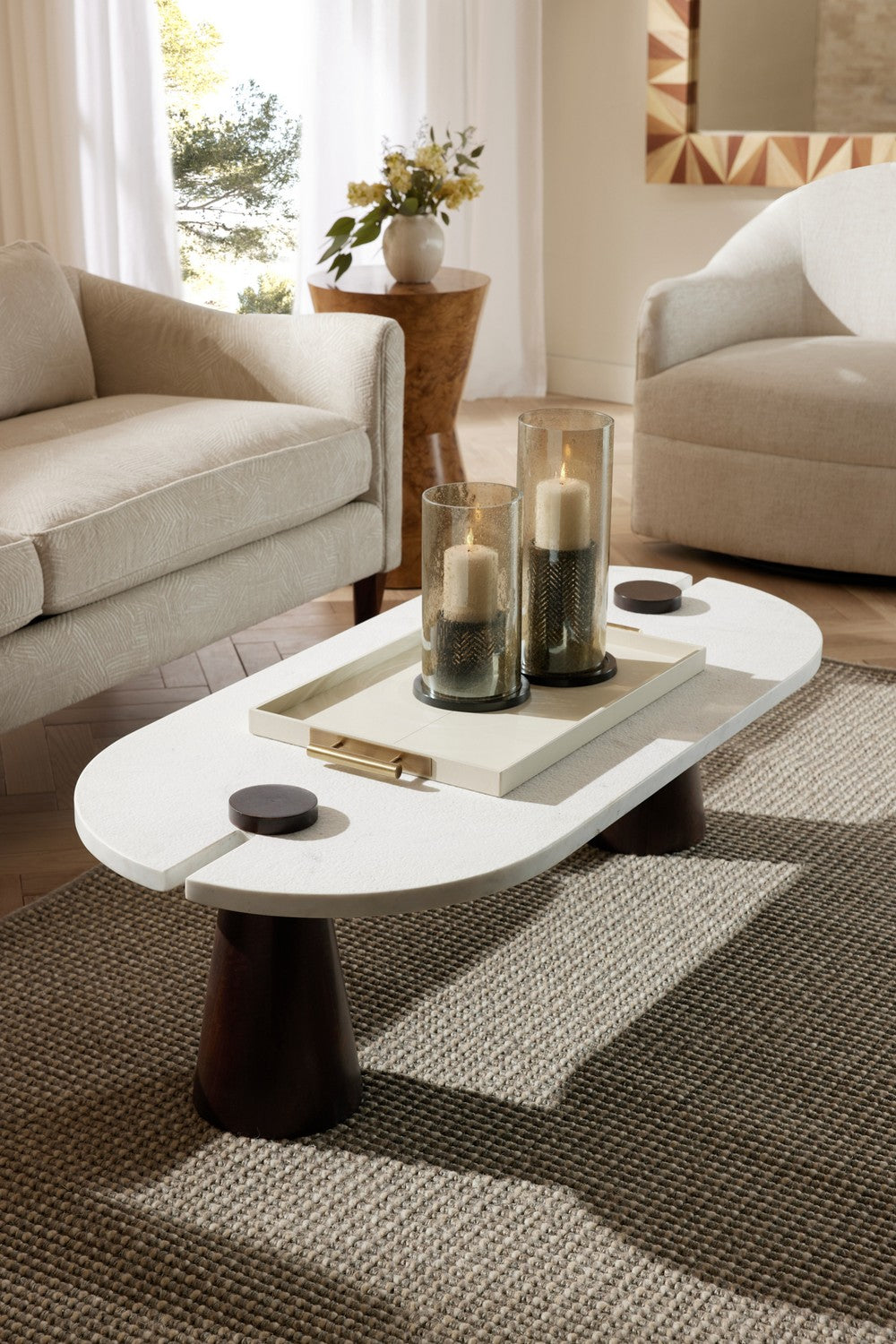 Coffee Table from the Delaney collection in White/Umber finish