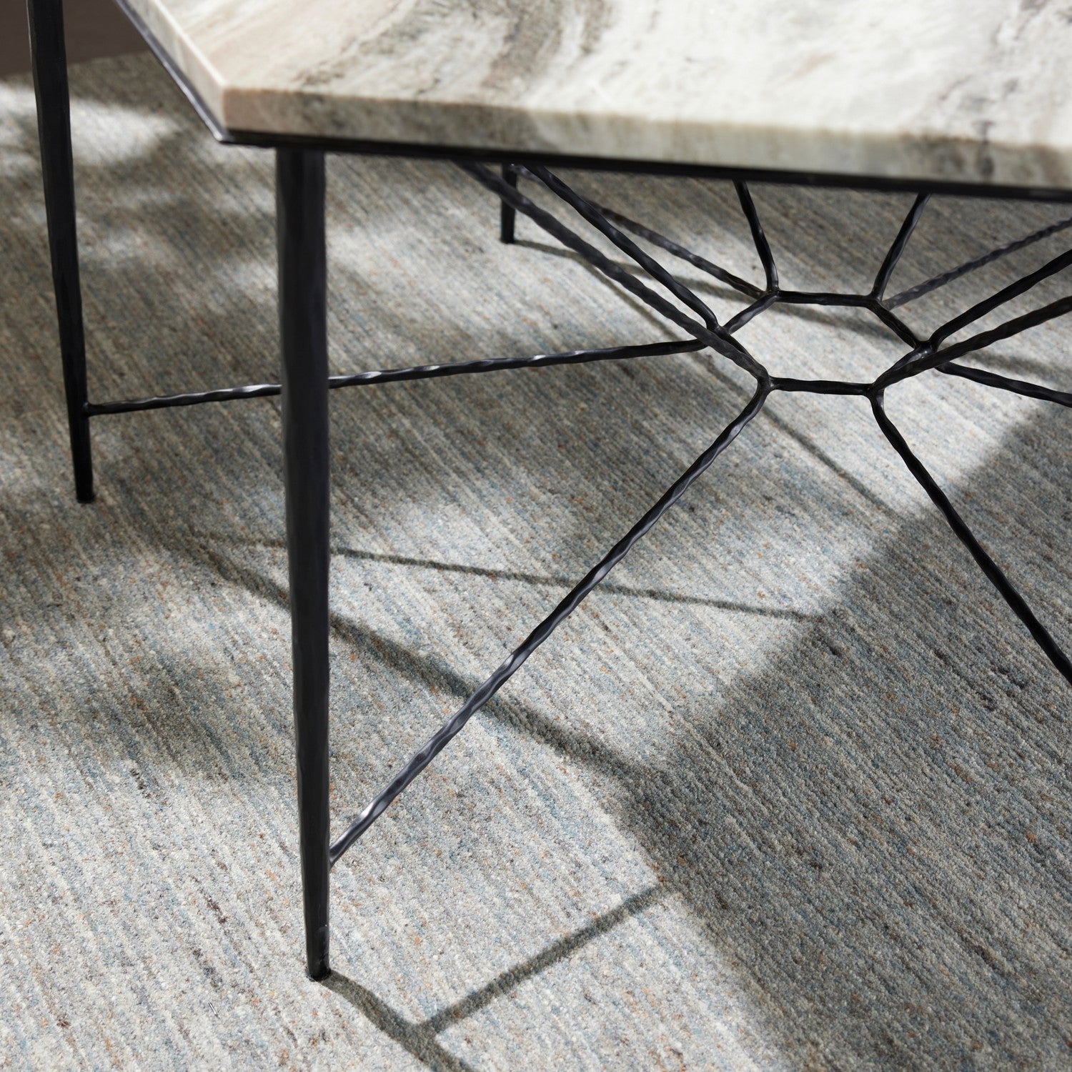 Dining Table from the Estrella collection in Toronto/Blackened Iron finish