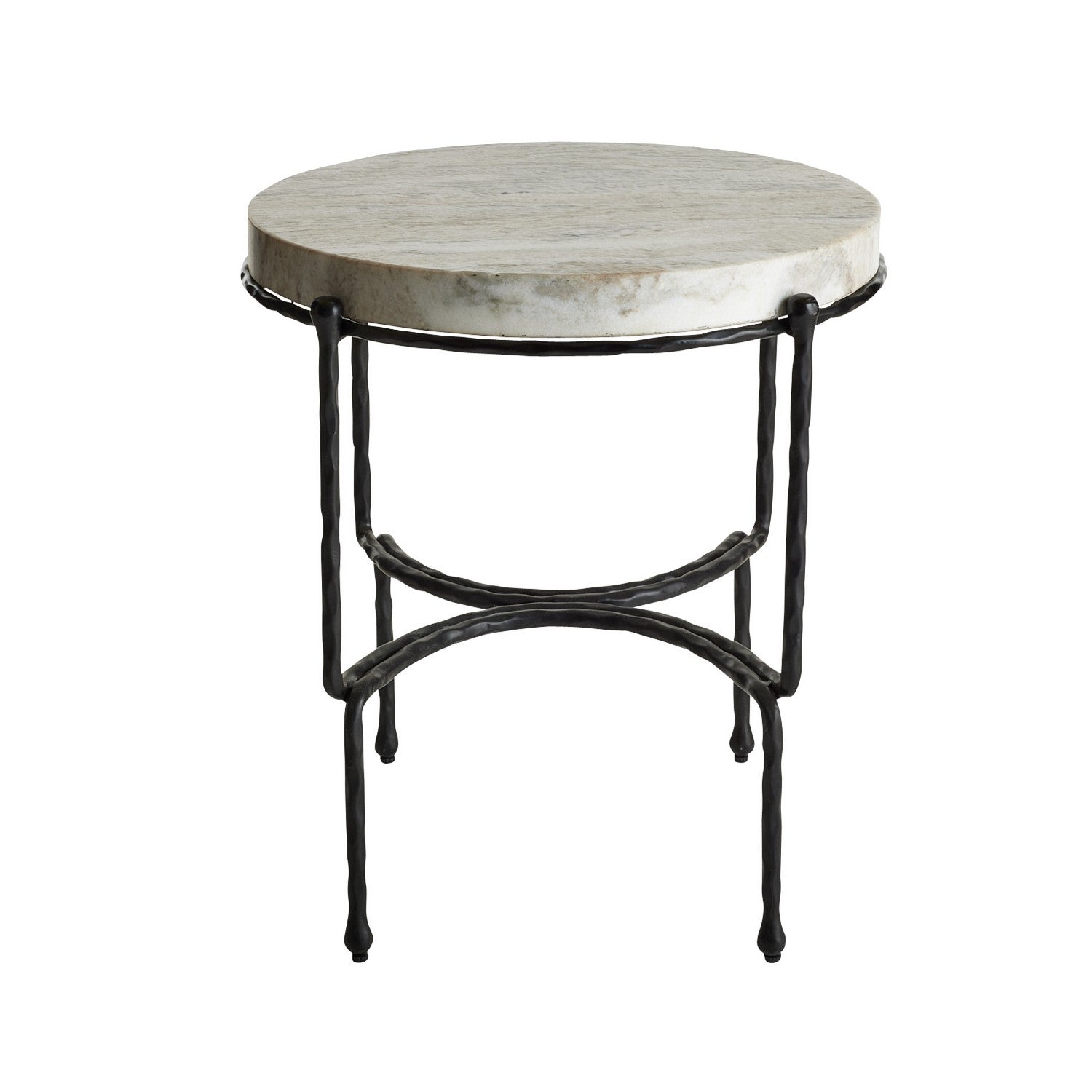 End Table from the Cedrick collection in Toronto/Blackened Iron finish