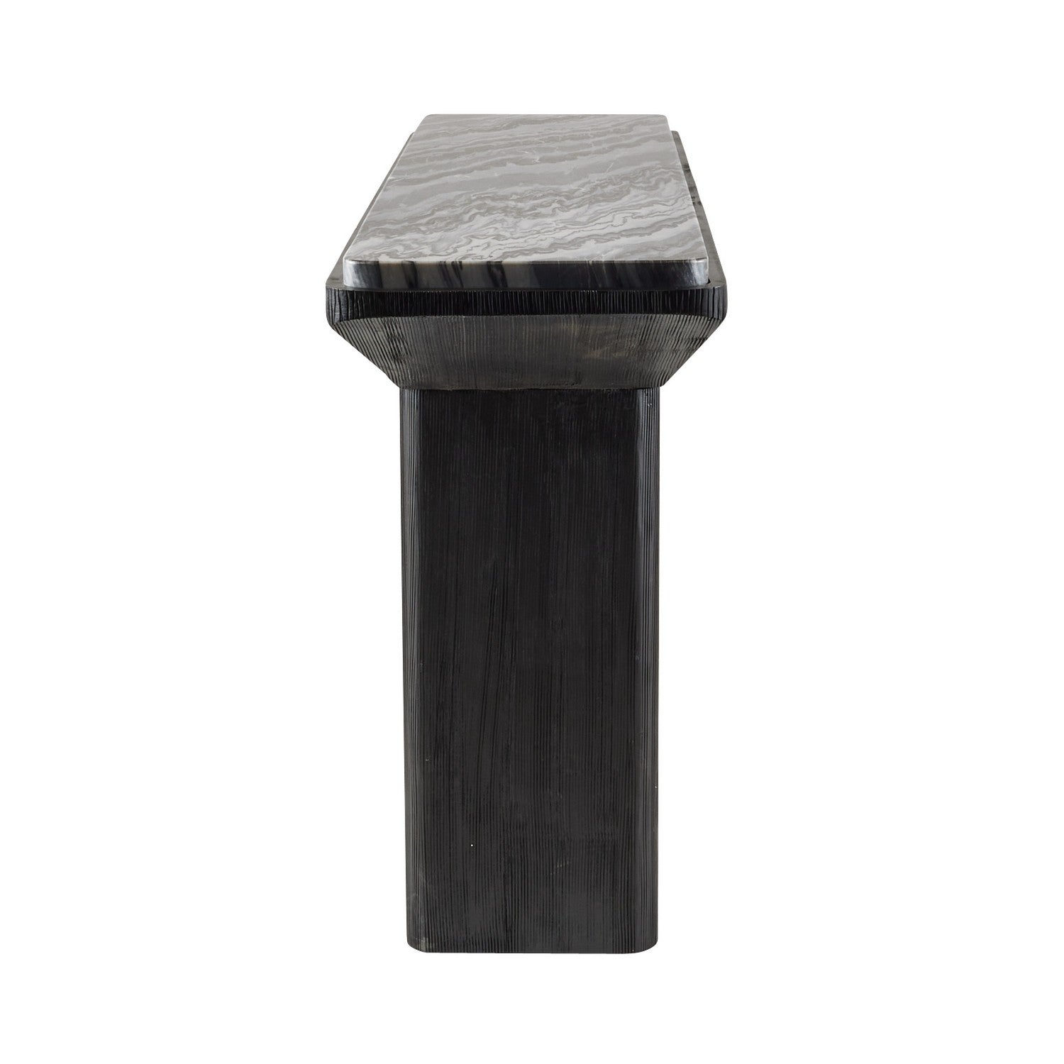 Console from the Elio collection in Galaxy/Ebony finish