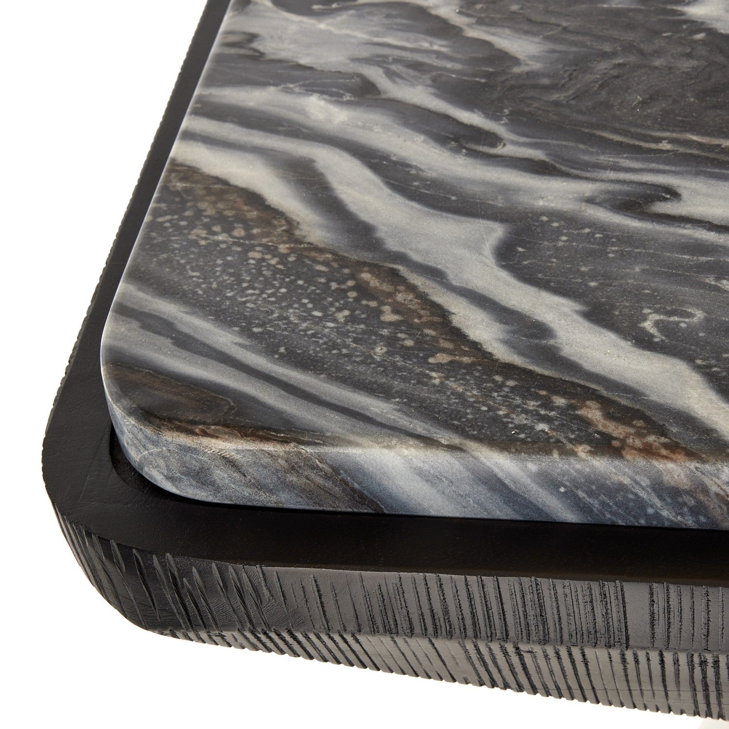 Console from the Elio collection in Galaxy/Ebony finish