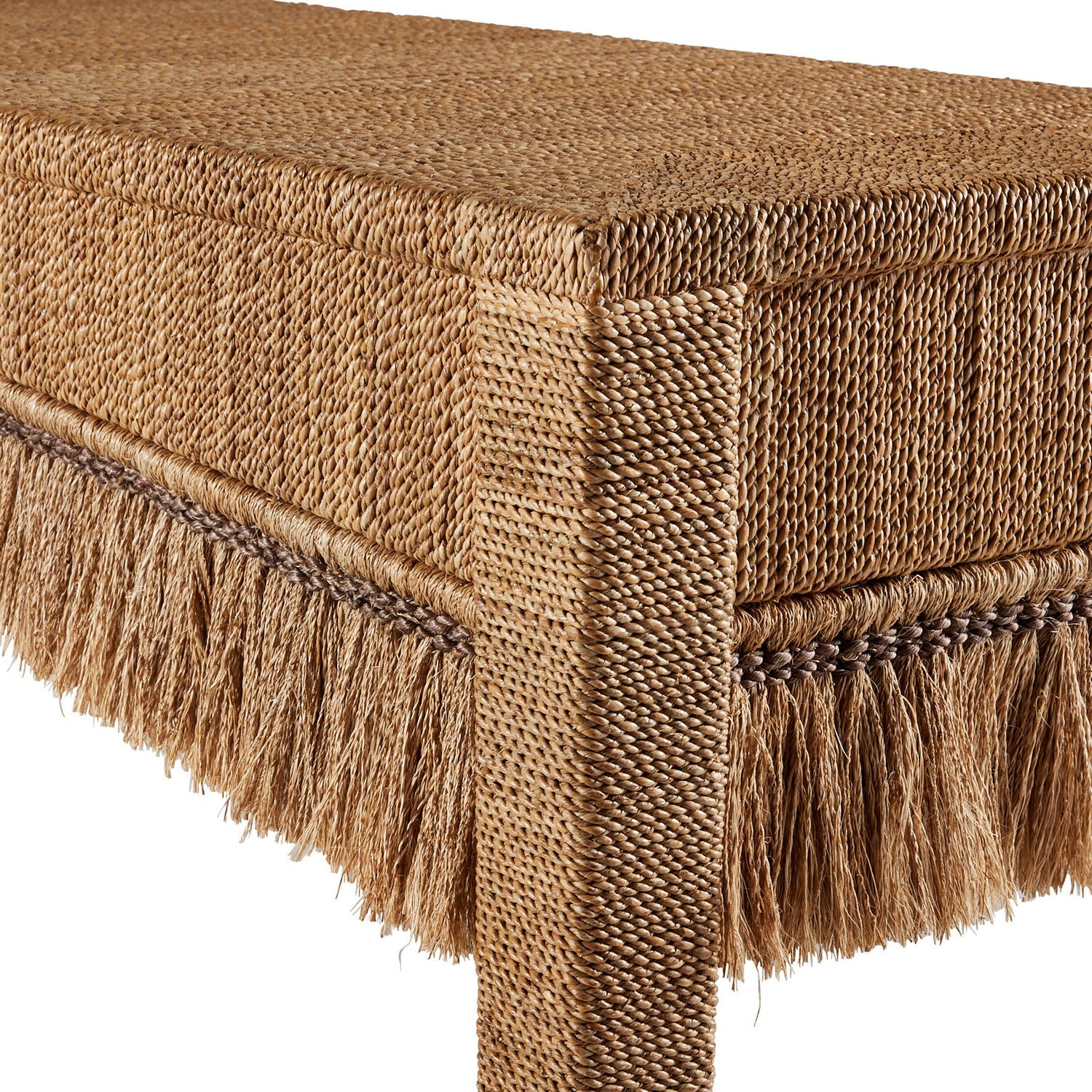 Console from the Kai collection in Natural Abaca finish