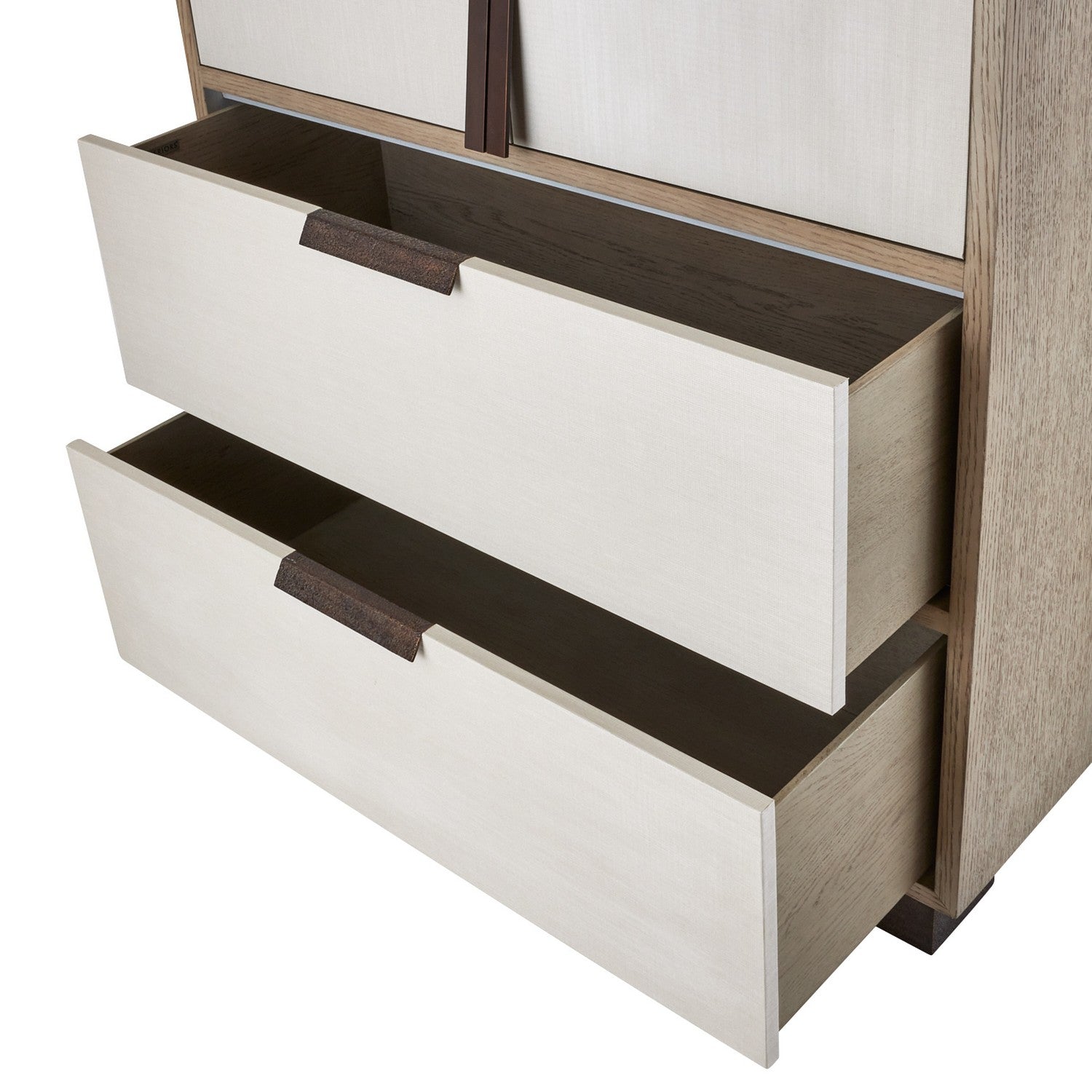 Cabinet from the Dorsey collection in Beige/Smoke/Bronze finish