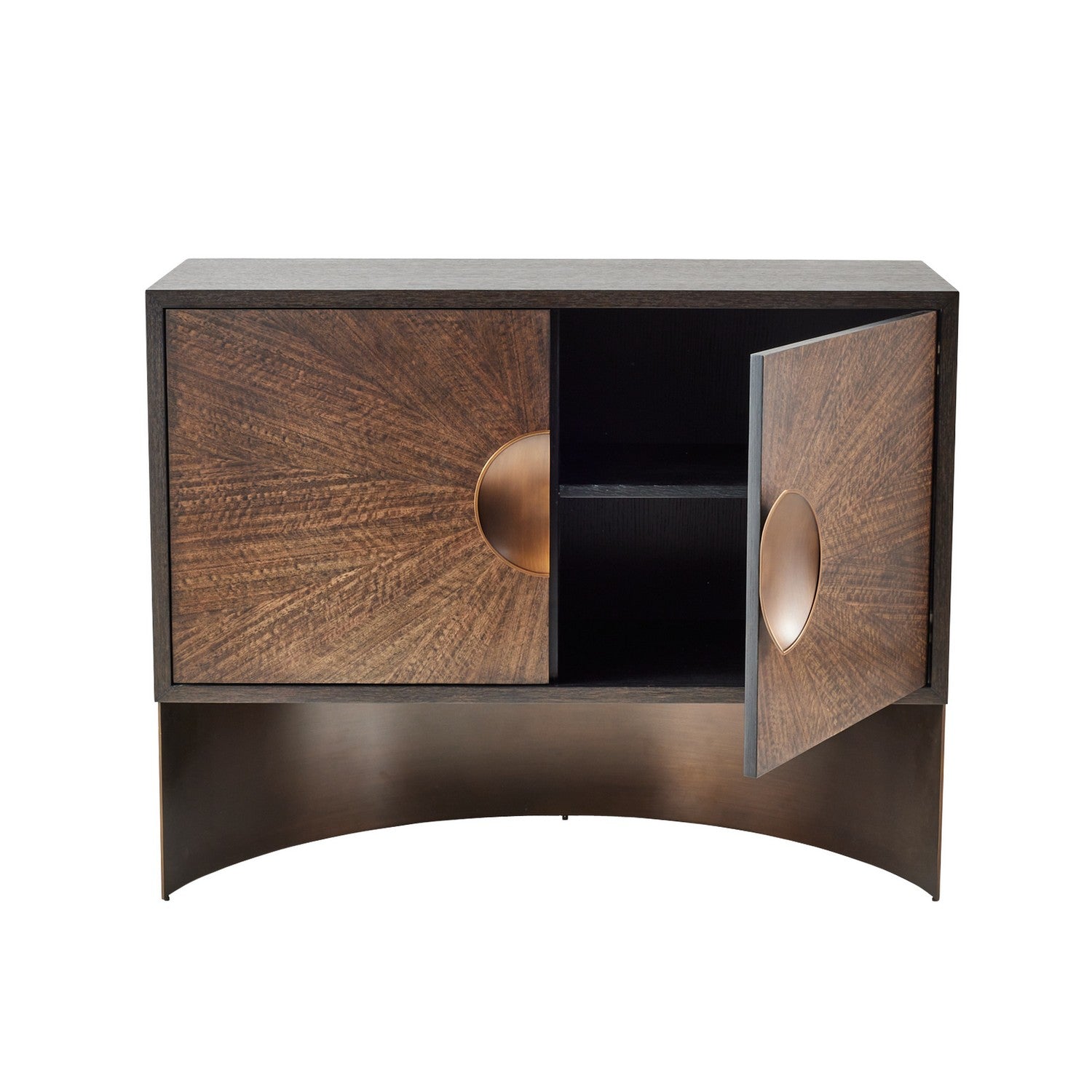 Cabinet from the John collection in Brindle/Sable/Antique Brass finish