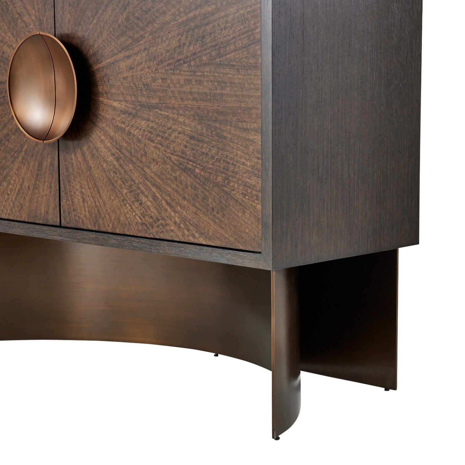 Cabinet from the John collection in Brindle/Sable/Antique Brass finish