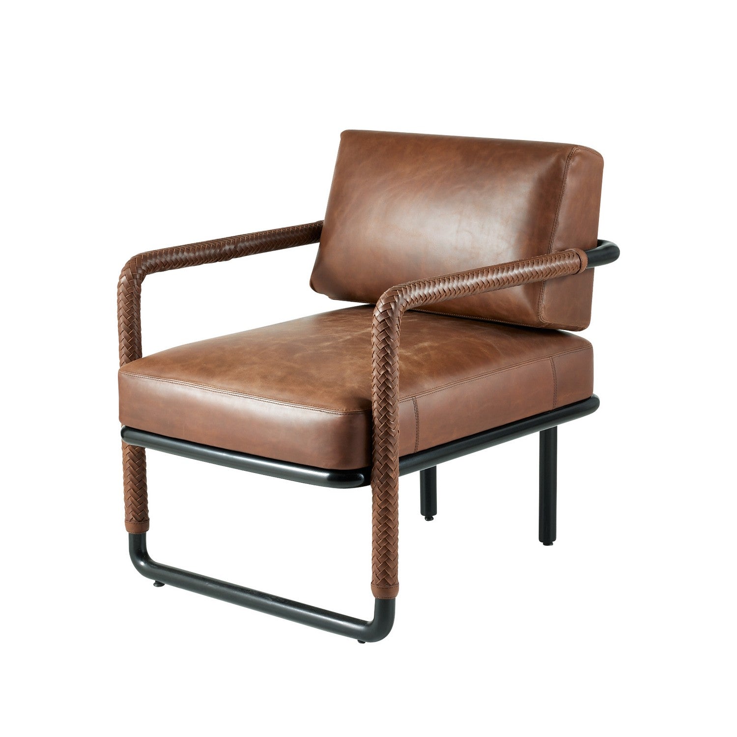 Chair from the Durham collection in Cognac/Blackened Bronze finish