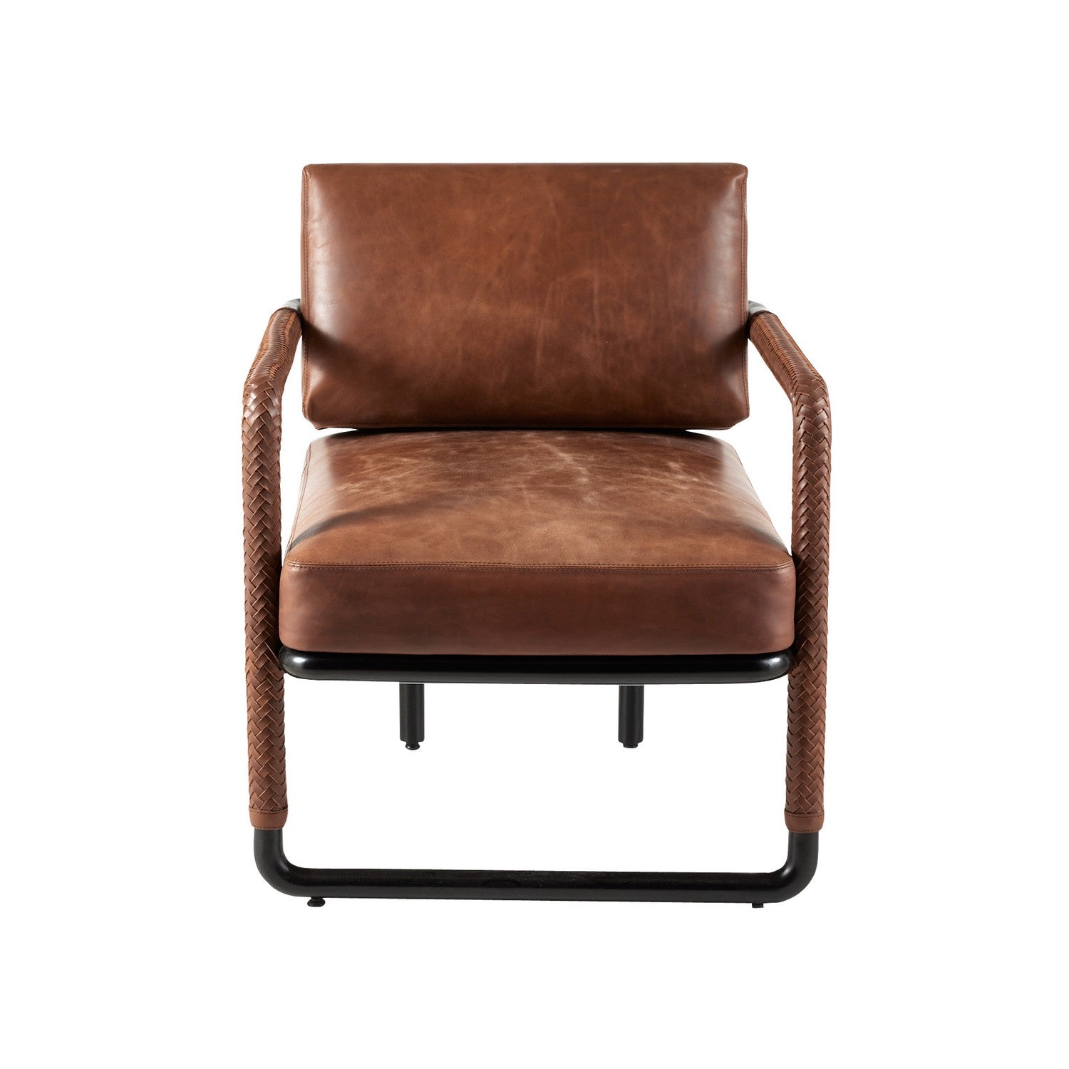 Chair from the Durham collection in Cognac/Blackened Bronze finish