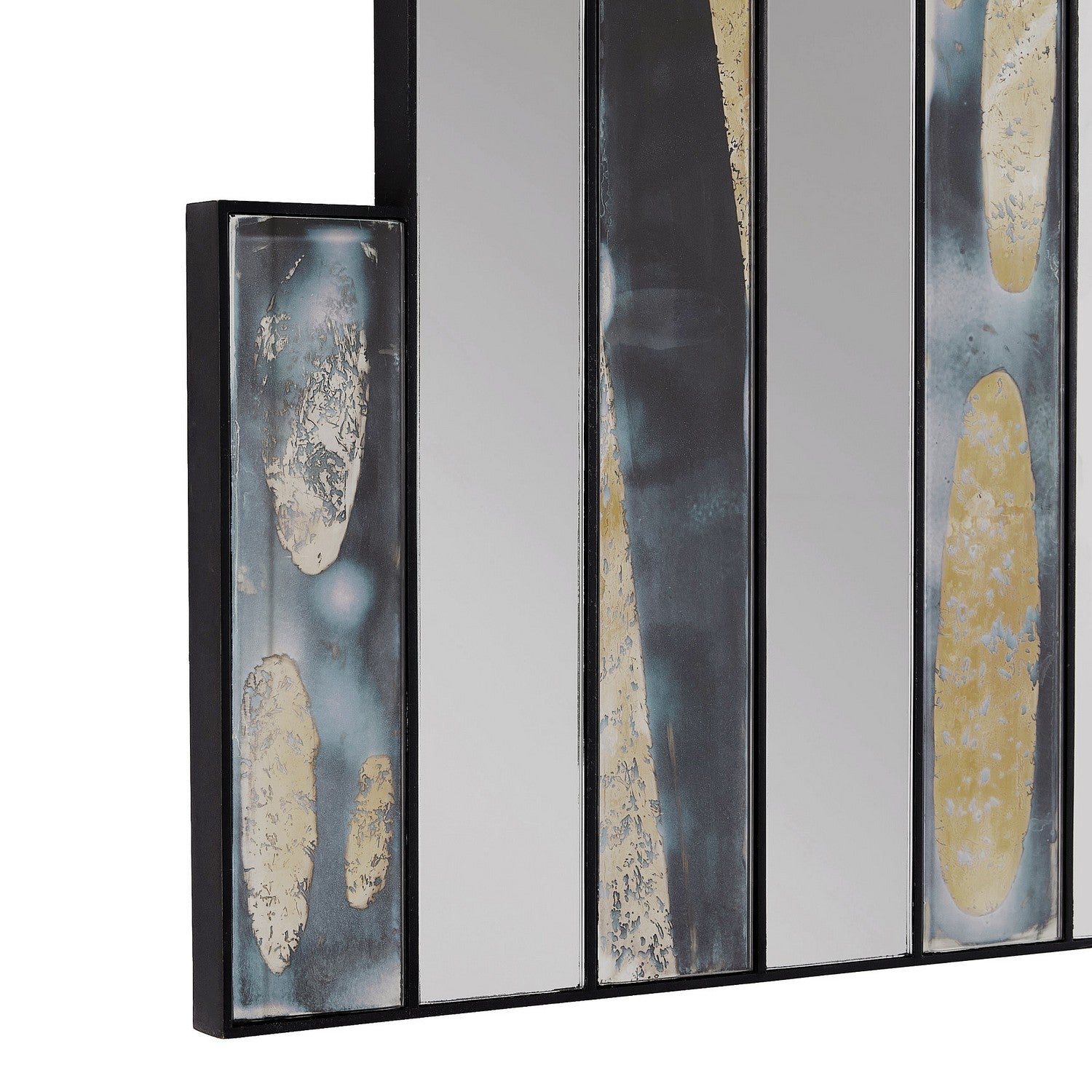 Mirror from the Darcy collection in Blackened Iron/Dark Antique/Plain finish