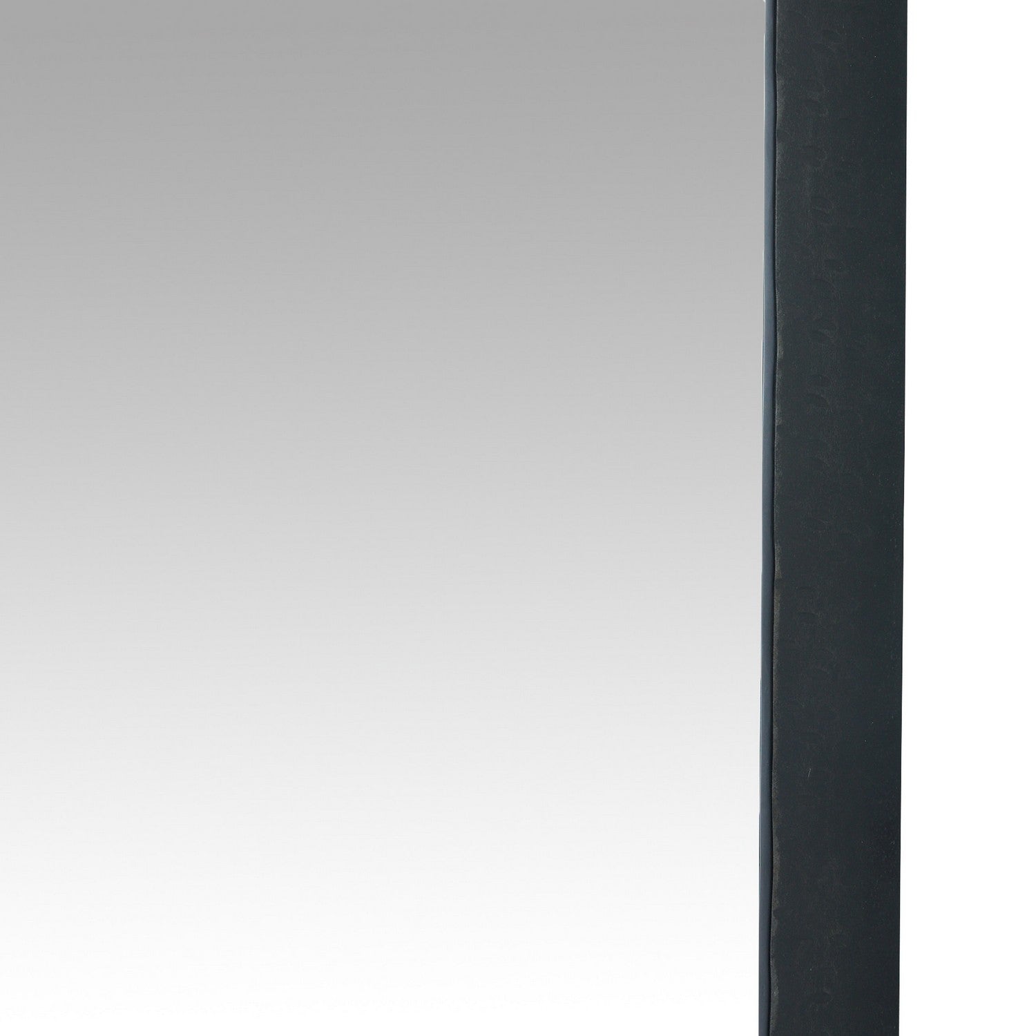 Floor Mirror from the Copperhead collection in Blackened Iron/Plain/Ebony/Black finish