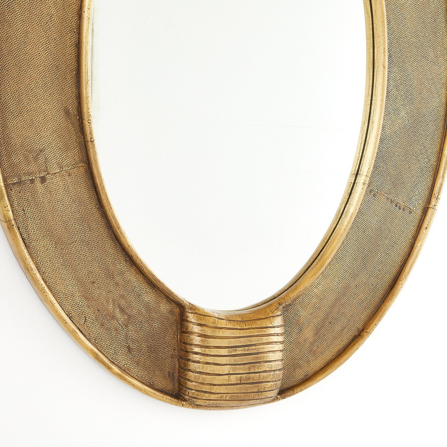 Mirror from the Eagan collection in Antique Brass/Plain finish