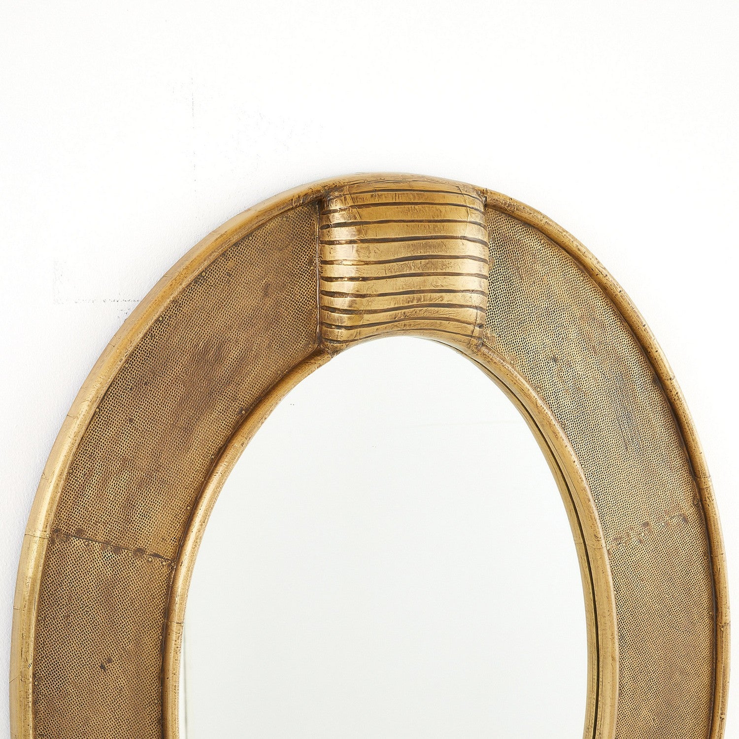 Mirror from the Eagan collection in Antique Brass/Plain finish