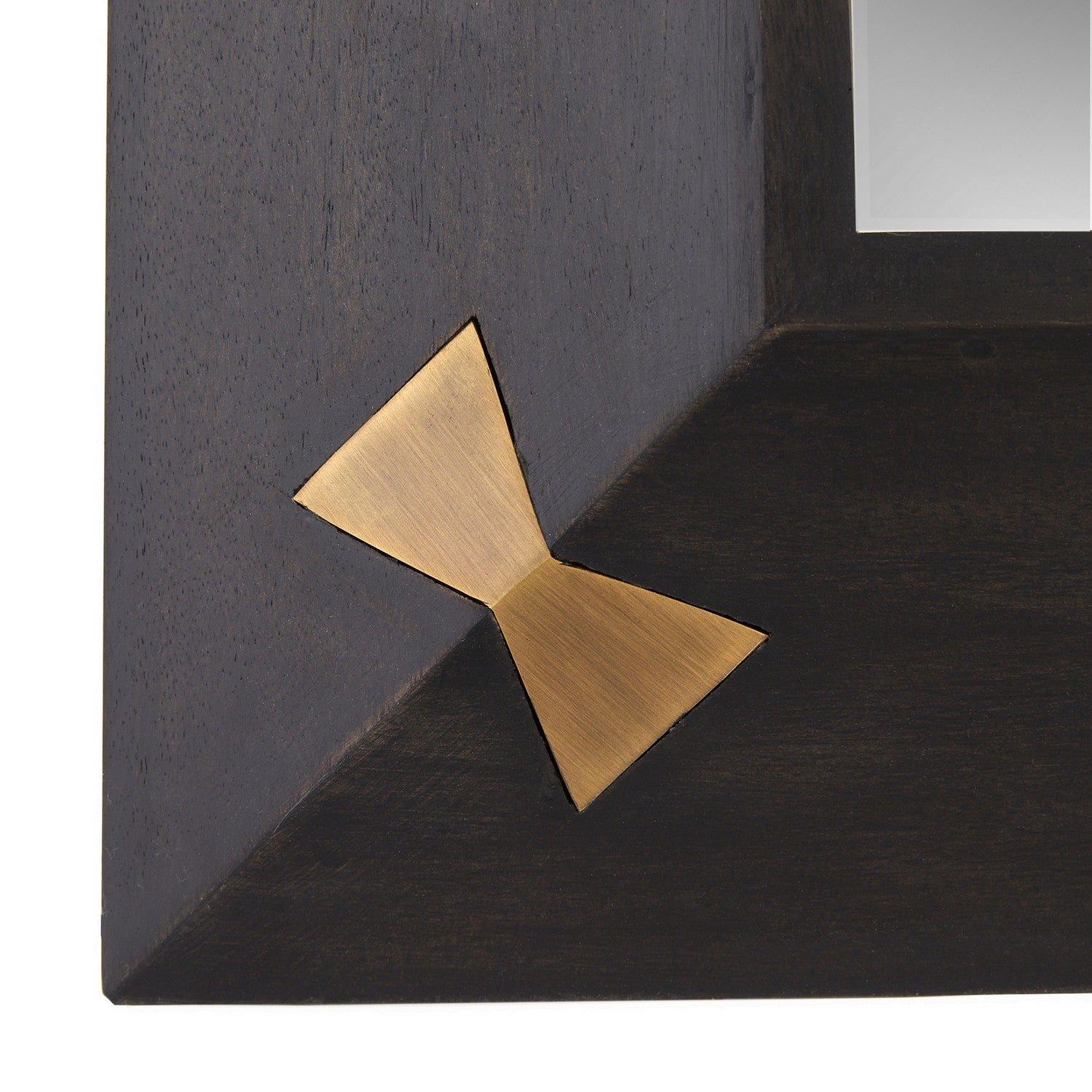 Mirror from the Calpini collection in Sable/Antique Brass/Plain finish