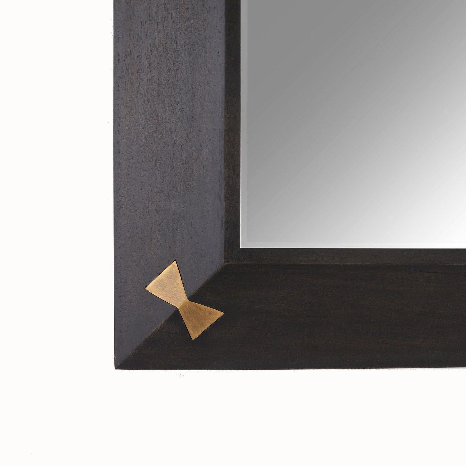 Mirror from the Calpini collection in Sable/Antique Brass/Plain finish