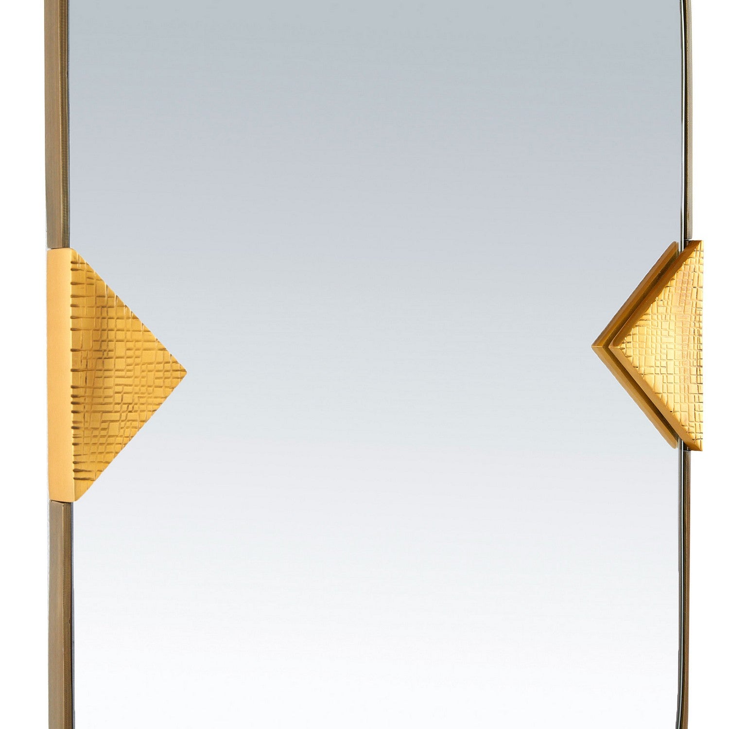 Mirror from the Cillian collection in Antique Brass/Plain finish