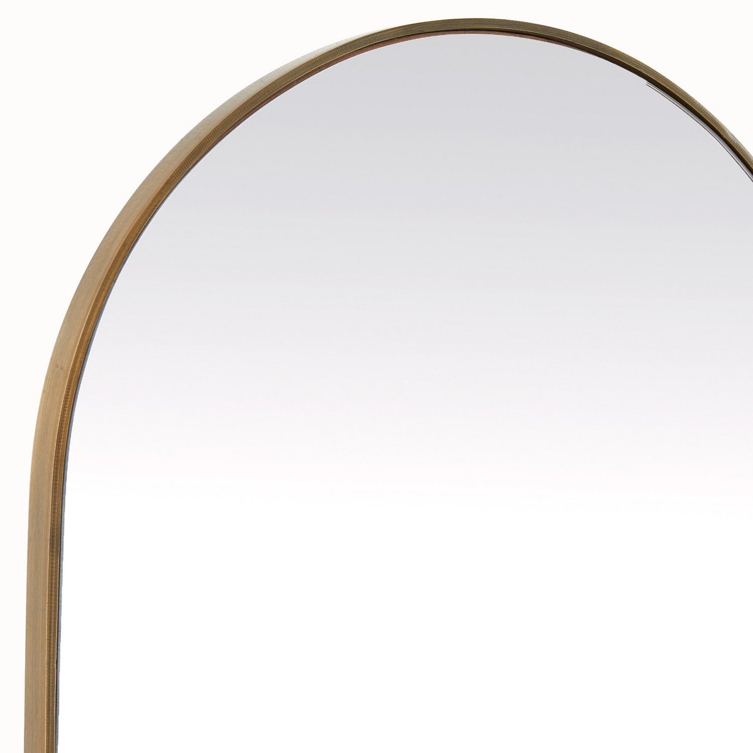 Mirror from the Cillian collection in Antique Brass/Plain finish