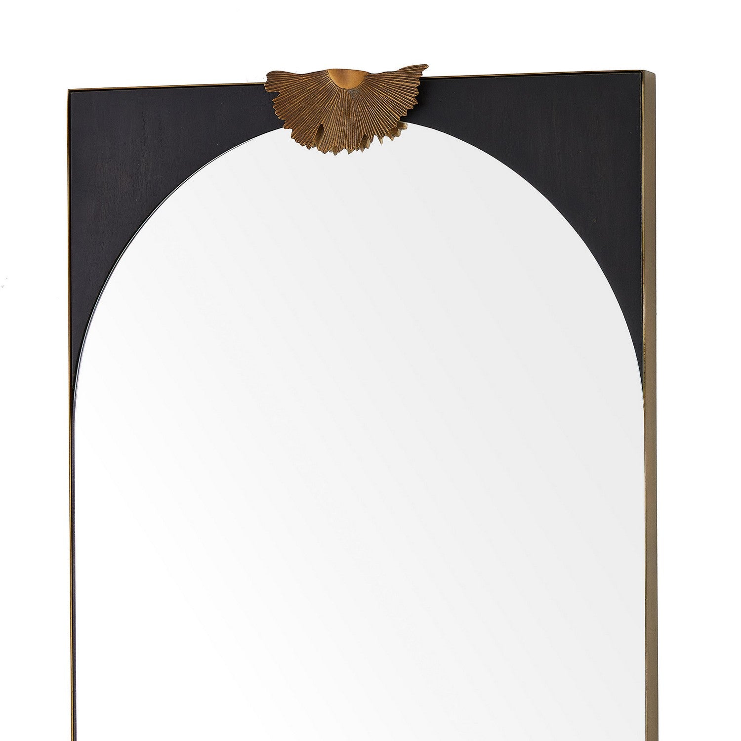 Mirror from the Envy collection in Antique Brass/Ebony/Antique Brass finish