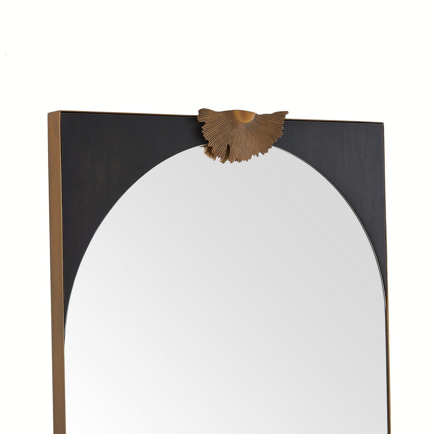 Mirror from the Envy collection in Antique Brass/Ebony/Antique Brass finish