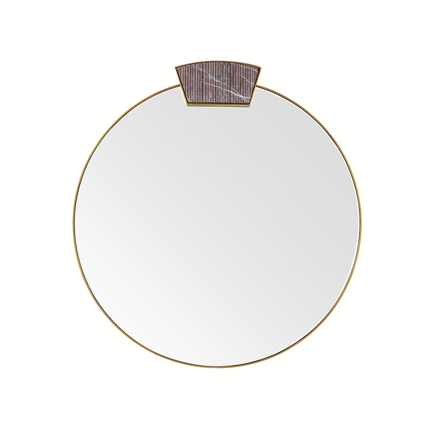 Mirror from the Cersei collection in Antique Brass/Carmine/Plain finish