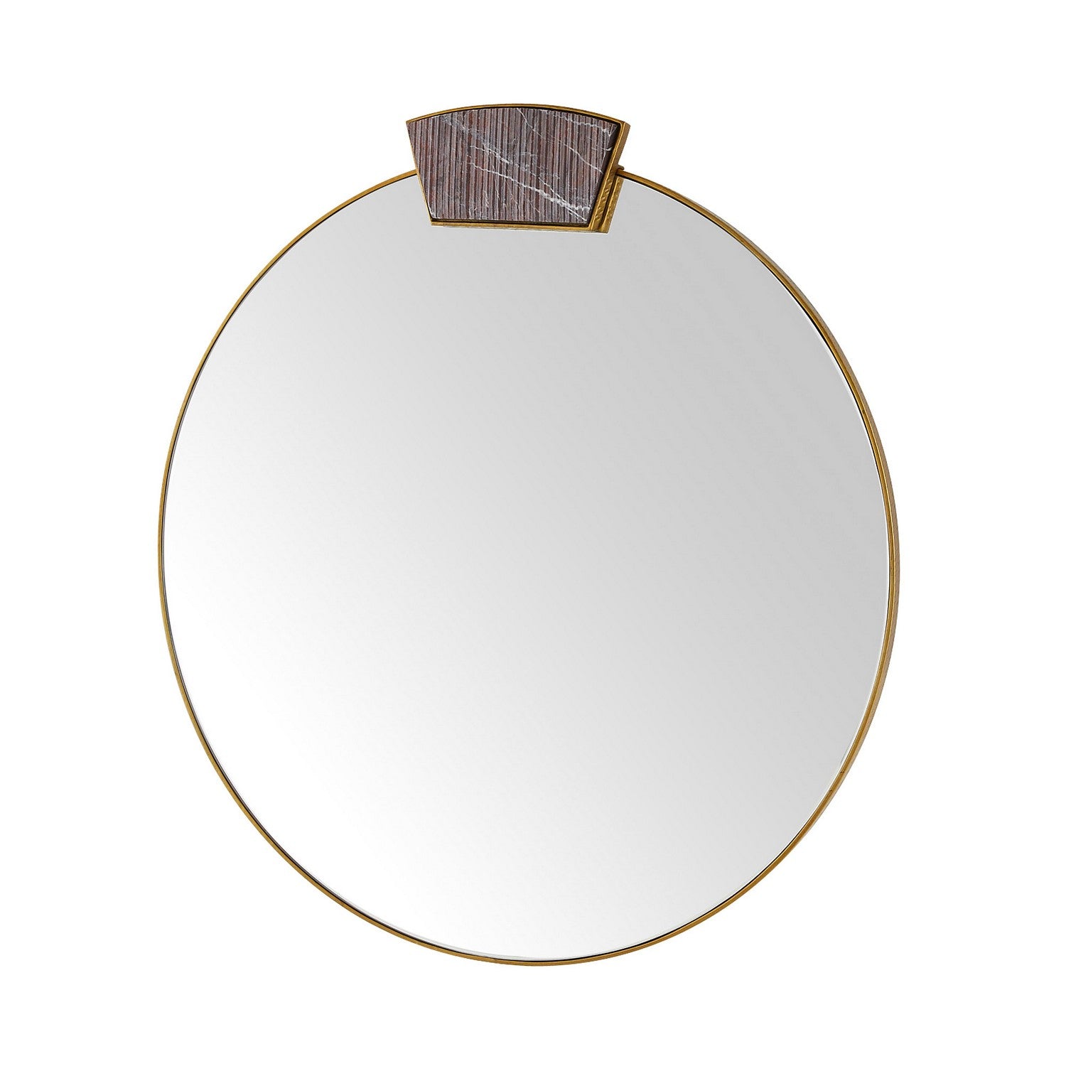 Mirror from the Cersei collection in Antique Brass/Carmine/Plain finish