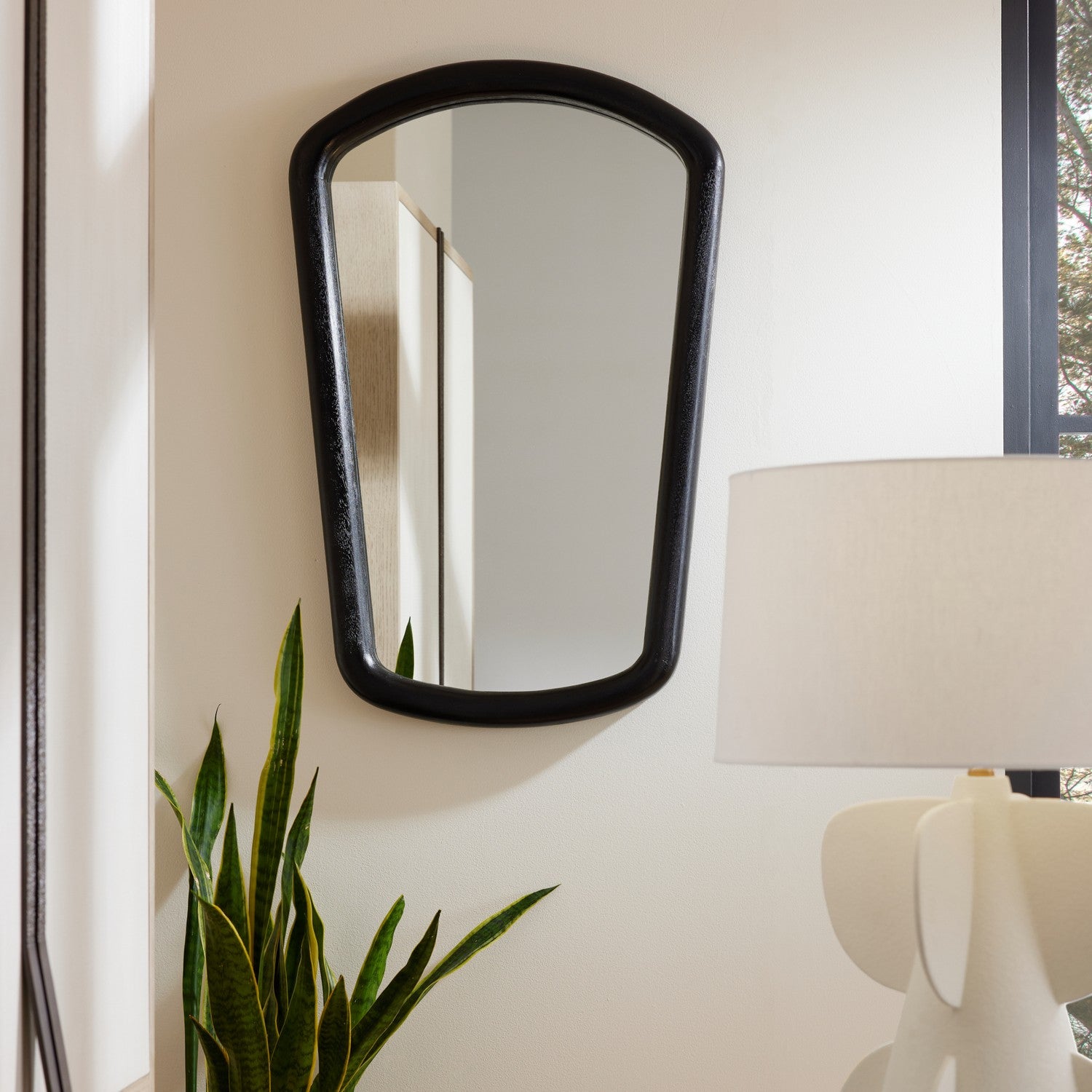 Mirror from the Dyer collection in Ebony/Plain finish