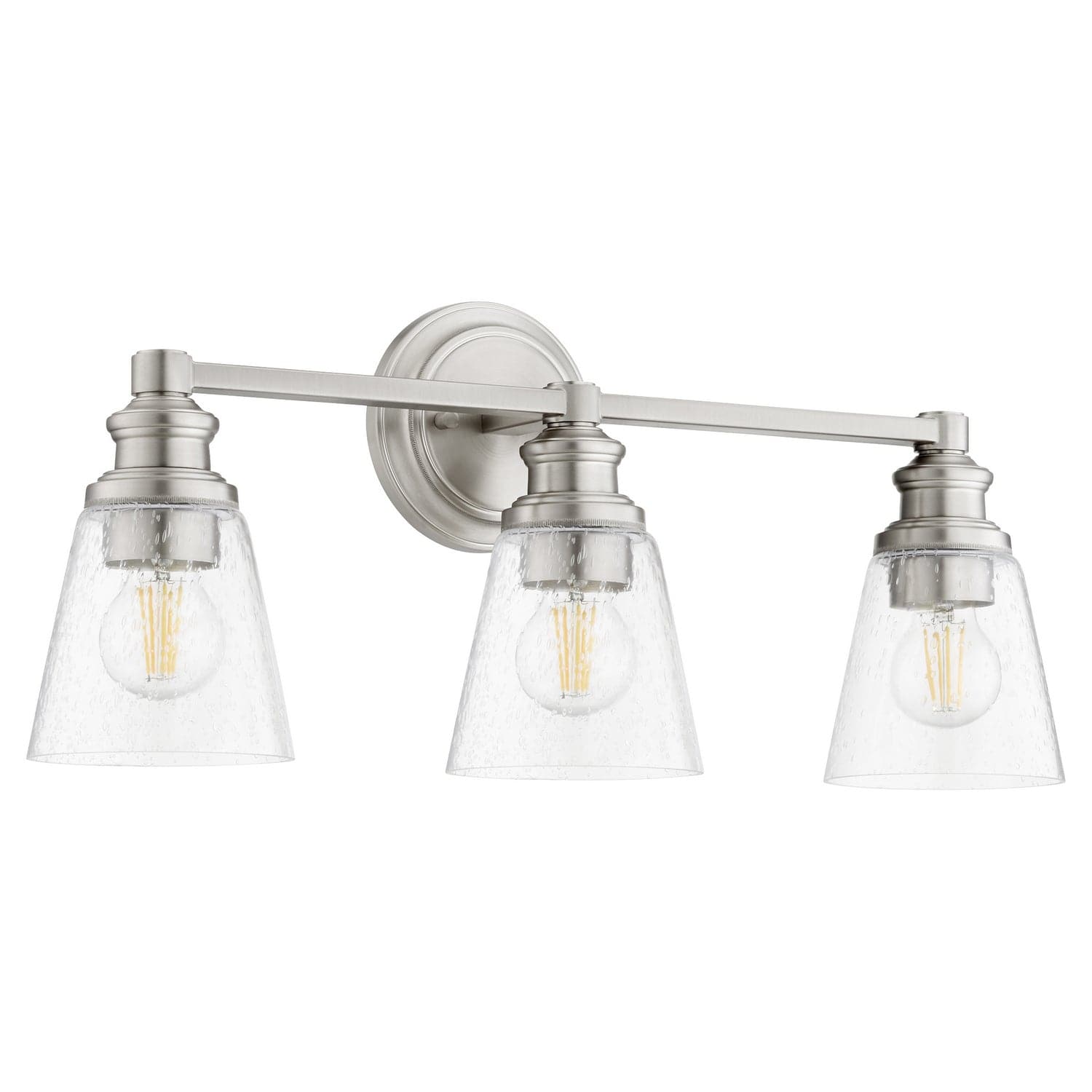 Quorum - 509-3-65 - Three Light Vanity - Dunbar - Satin Nickel